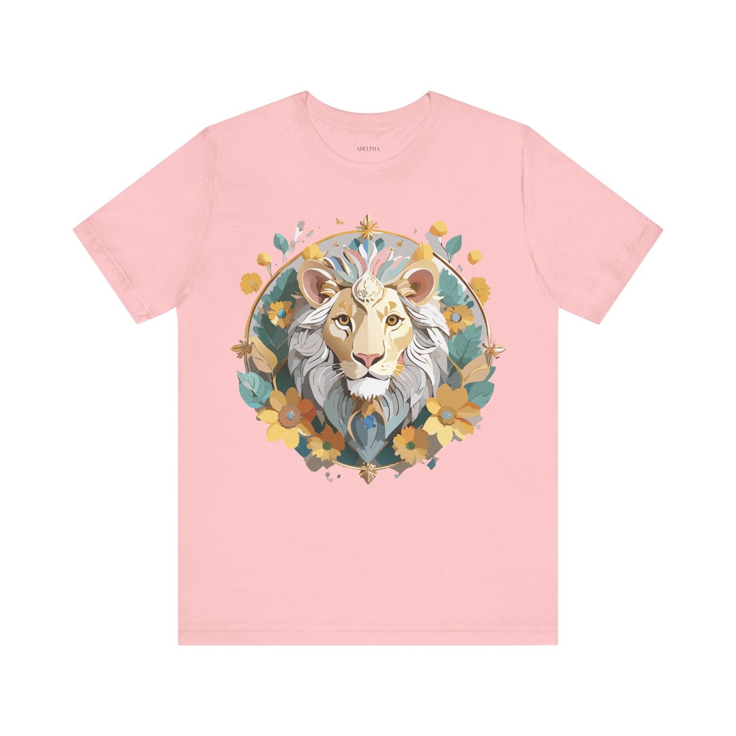 Medallion Graphic Unisex 100 Cotton Vintage Animal Medal Artwork Tee 59