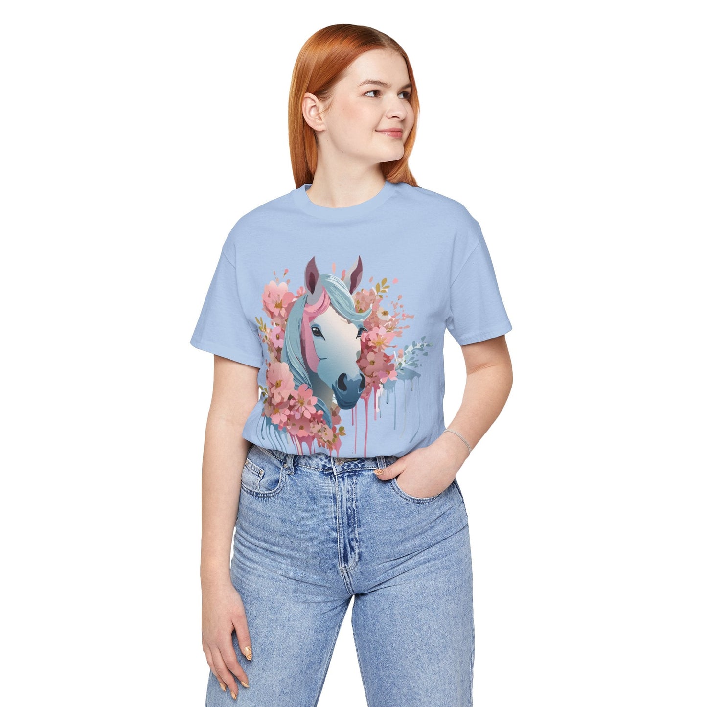 Horse Graphic Unisex 100 Cotton Vintage Animal Art T-Shirt 15