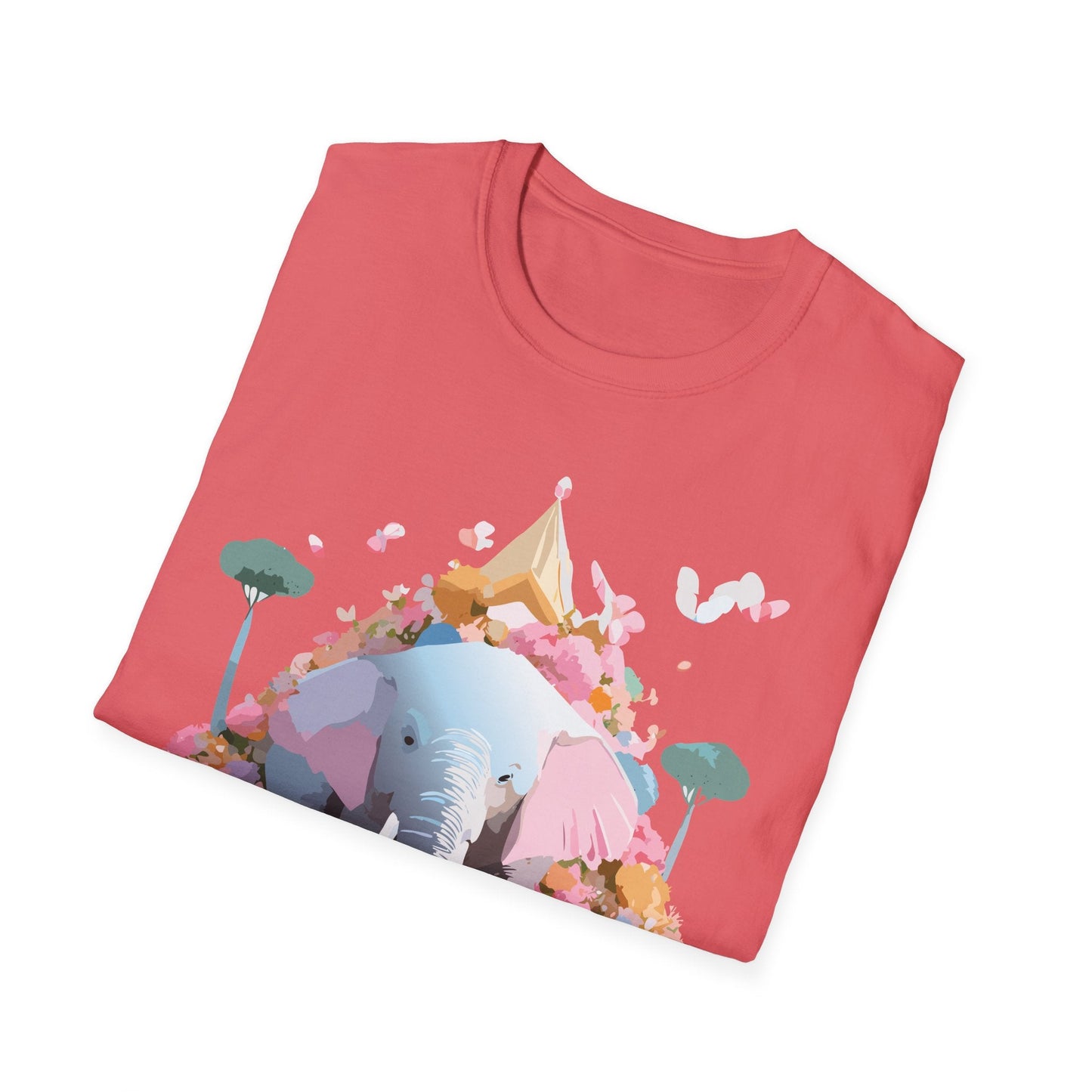 Elephant Graphic T Shirt For Animals Unisex Gildan Softstyle 64000 Cotton Tee Apparel