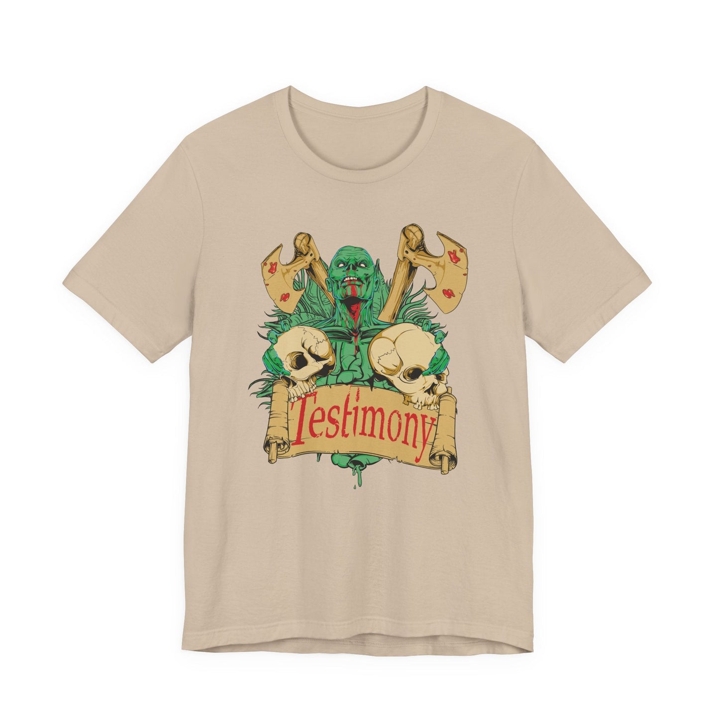 Cthulhu Skull Axes Testimony Tee Lovecraft Horror Mythos Shirt Art-42