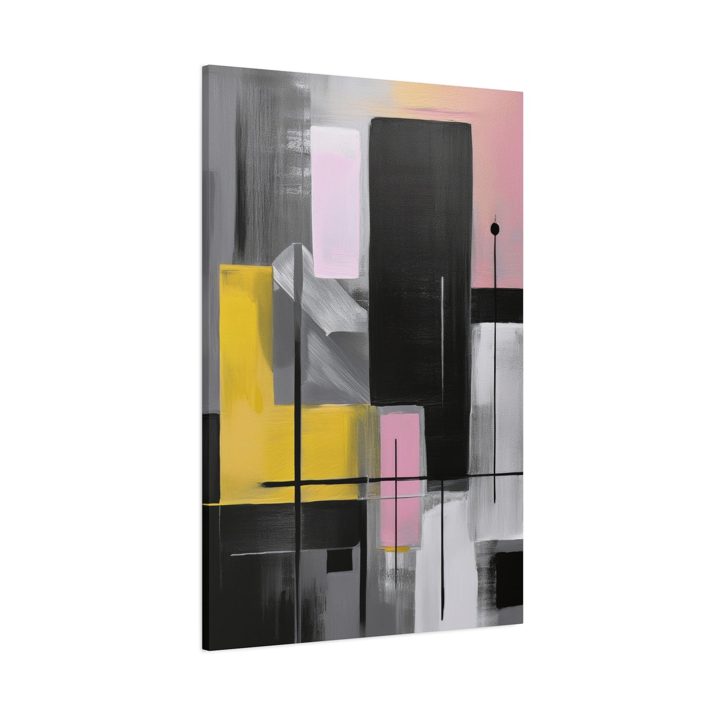 Abstract Geometric Painting Print Canvas 20x24,20x30,24x30 24x32,24x36,30x40 32x48,36x48,40x60 Pine-Wood Inner Frame ABS-39
