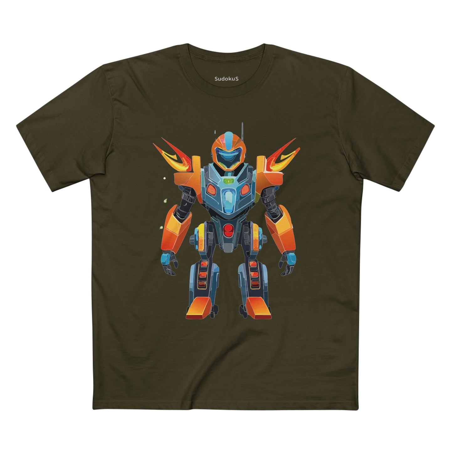 Cyborg Robot Graphic Unisex 100 Cotton Staple Tee 5