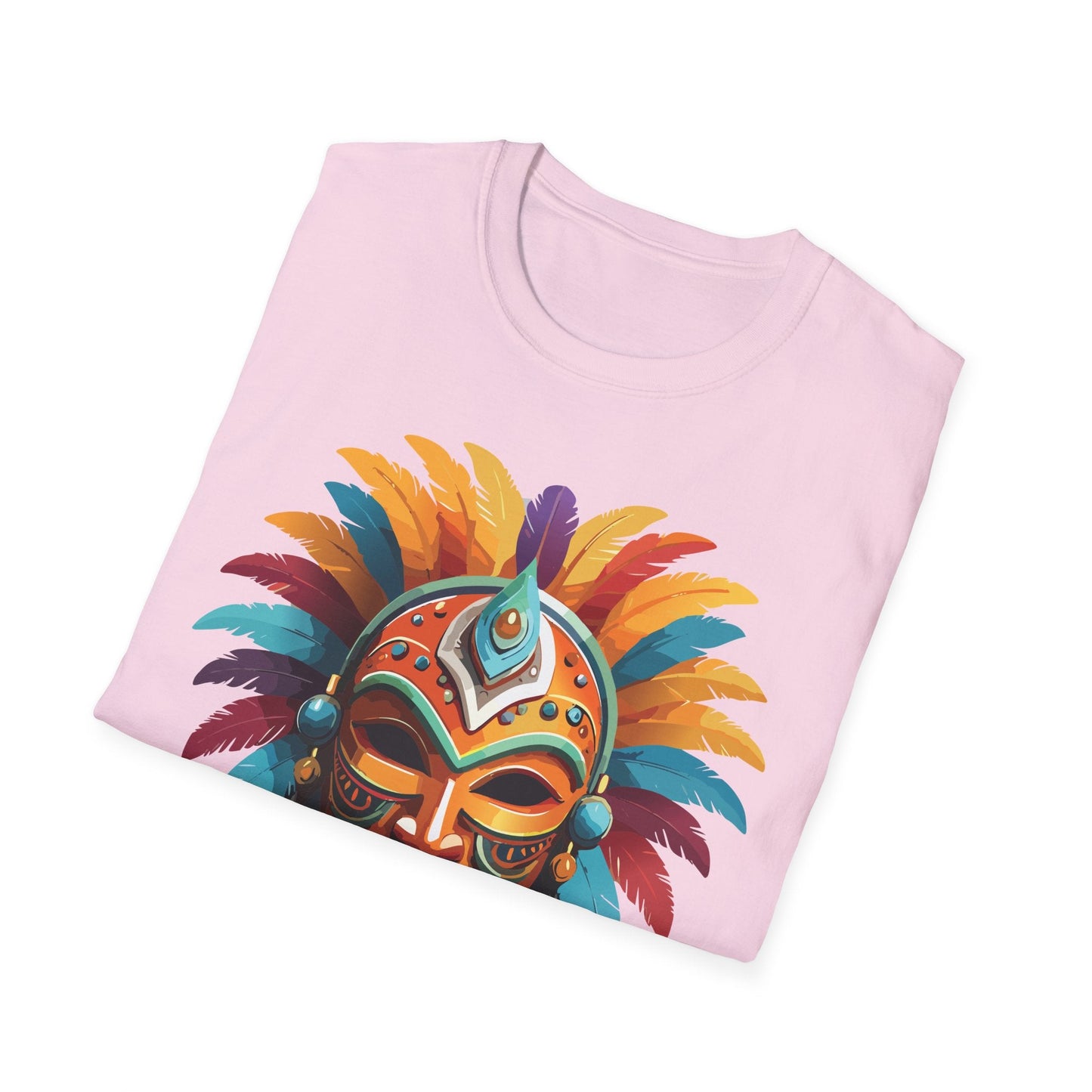 Mask Tee Shirt Unisex Softstyle 100 Percent Ring Spun Cotton Masquerade Tees For Comfort