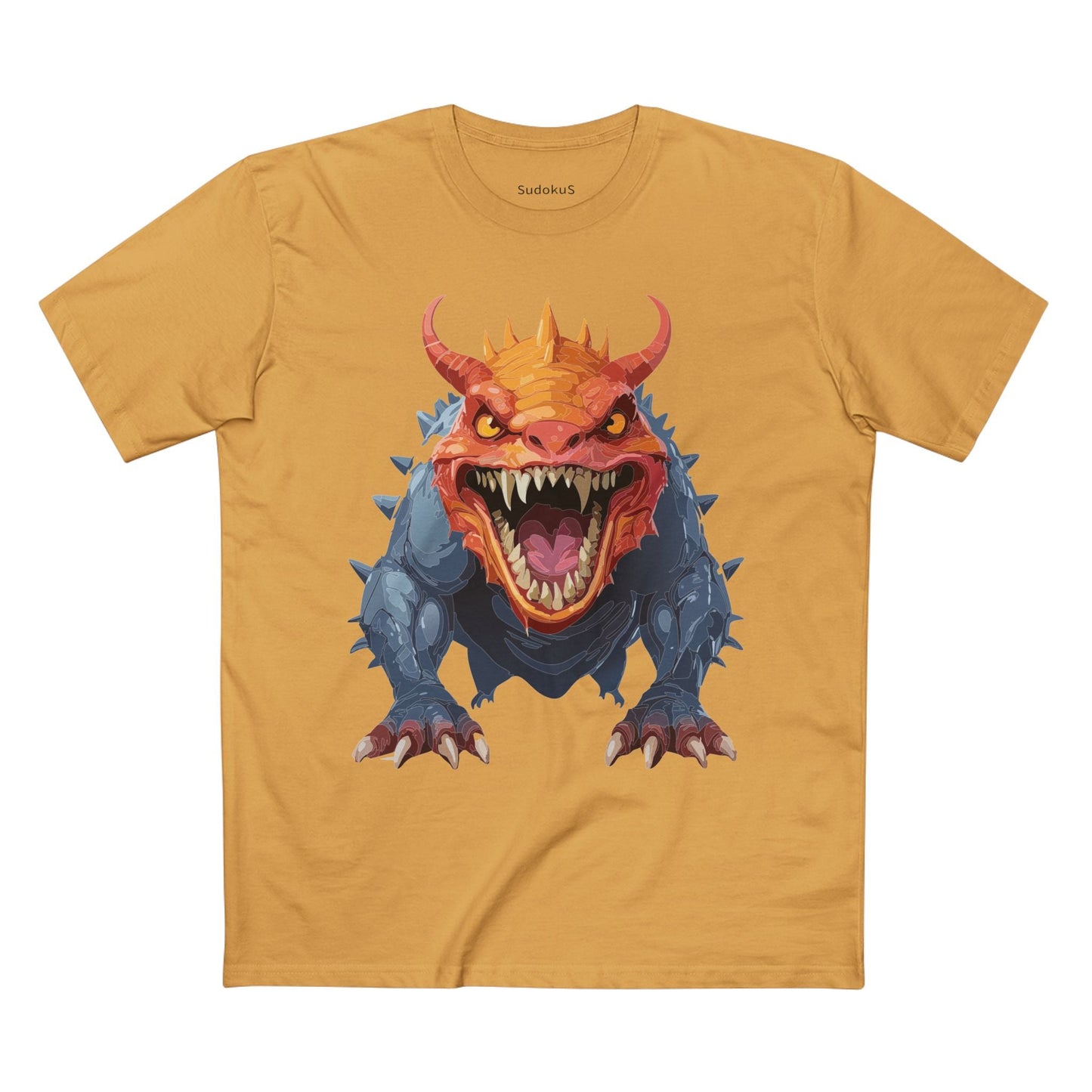 Cartoon Monsters Graphic Unisex 100 Cotton Staple Tee 29