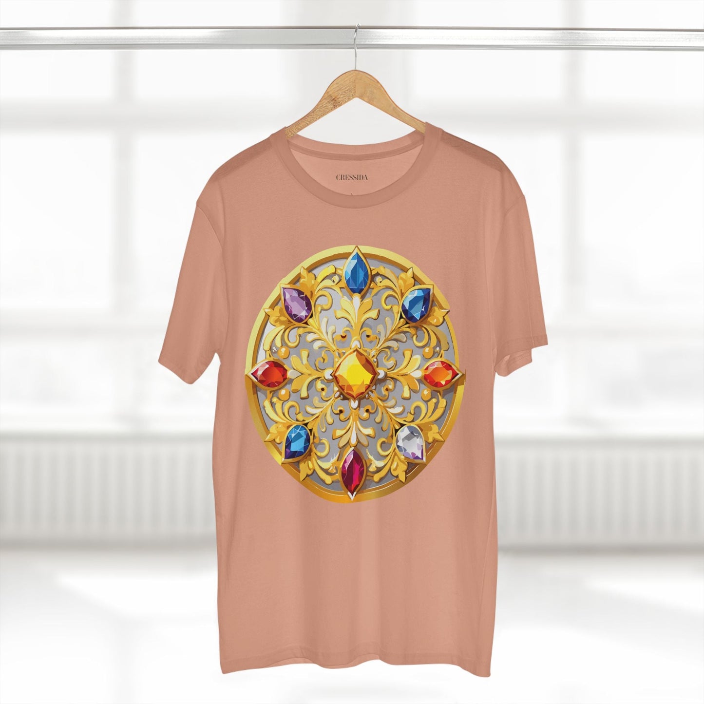 Medallion Graphic T-Shirt Unisex 100 Cotton With Gold Art Design Medal Tee 4