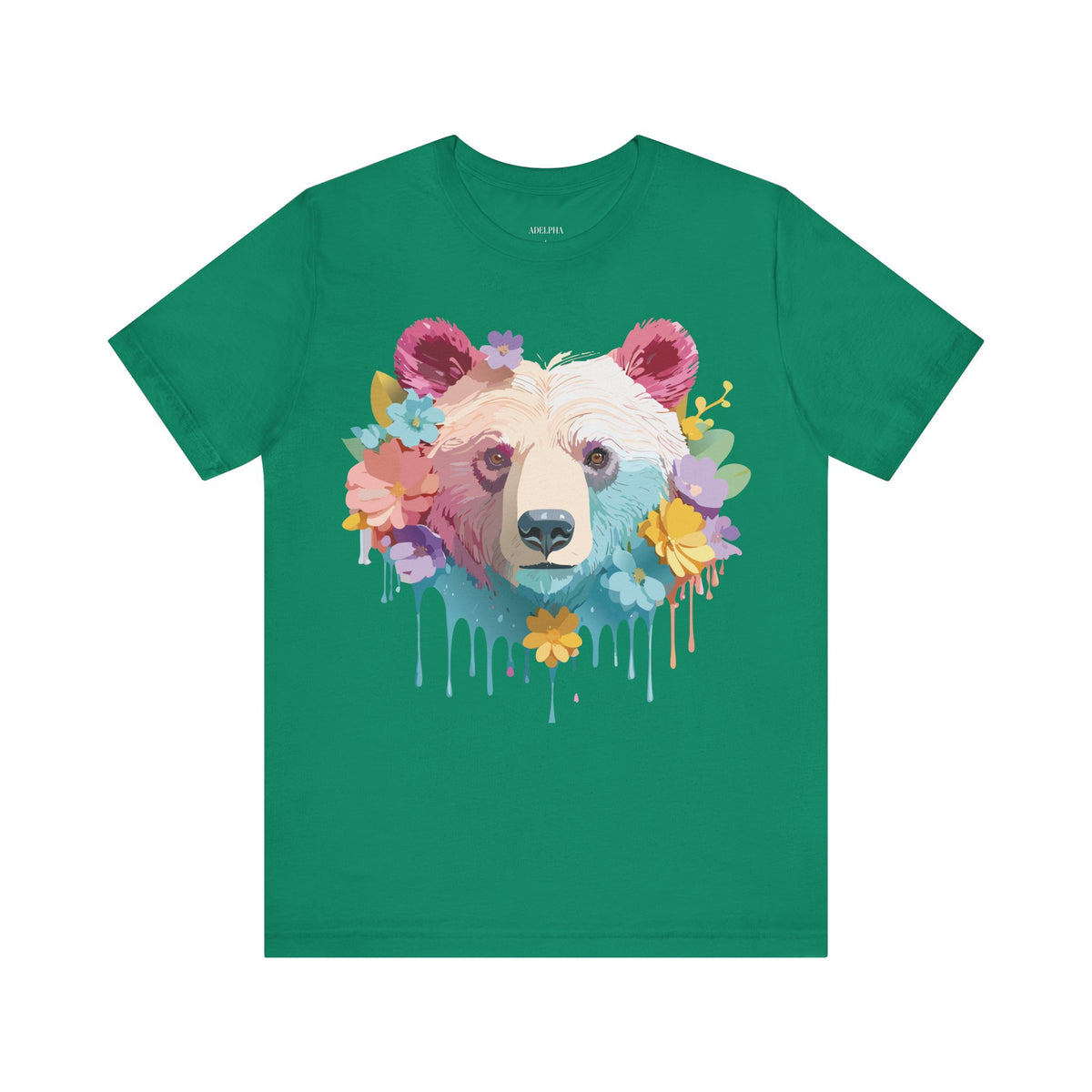 Bear Graphic Design Tee Bella+Canvas Unisex 100 Cotton Tee Shirt a116