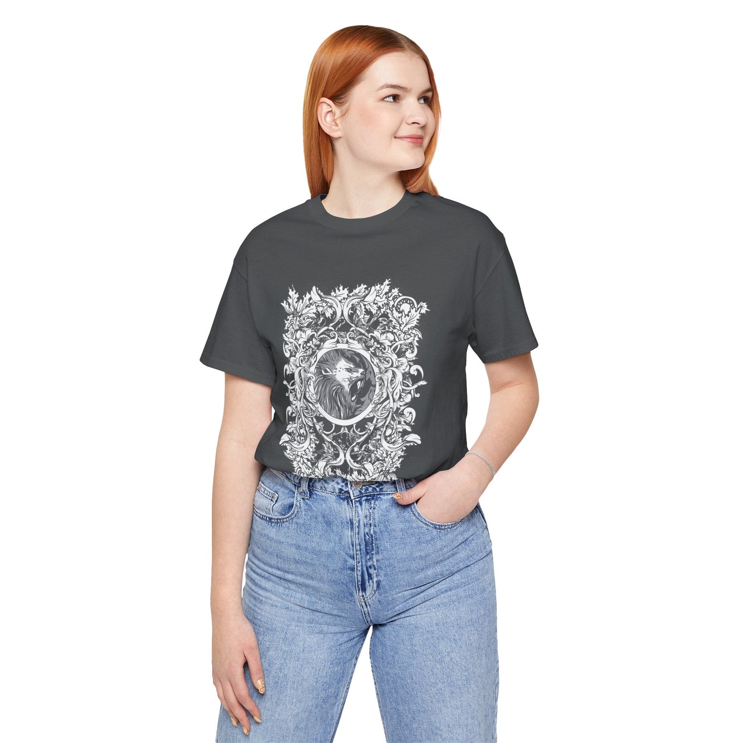 Gothic Illustration Graphic Unisex Cotton T-Shirt r18