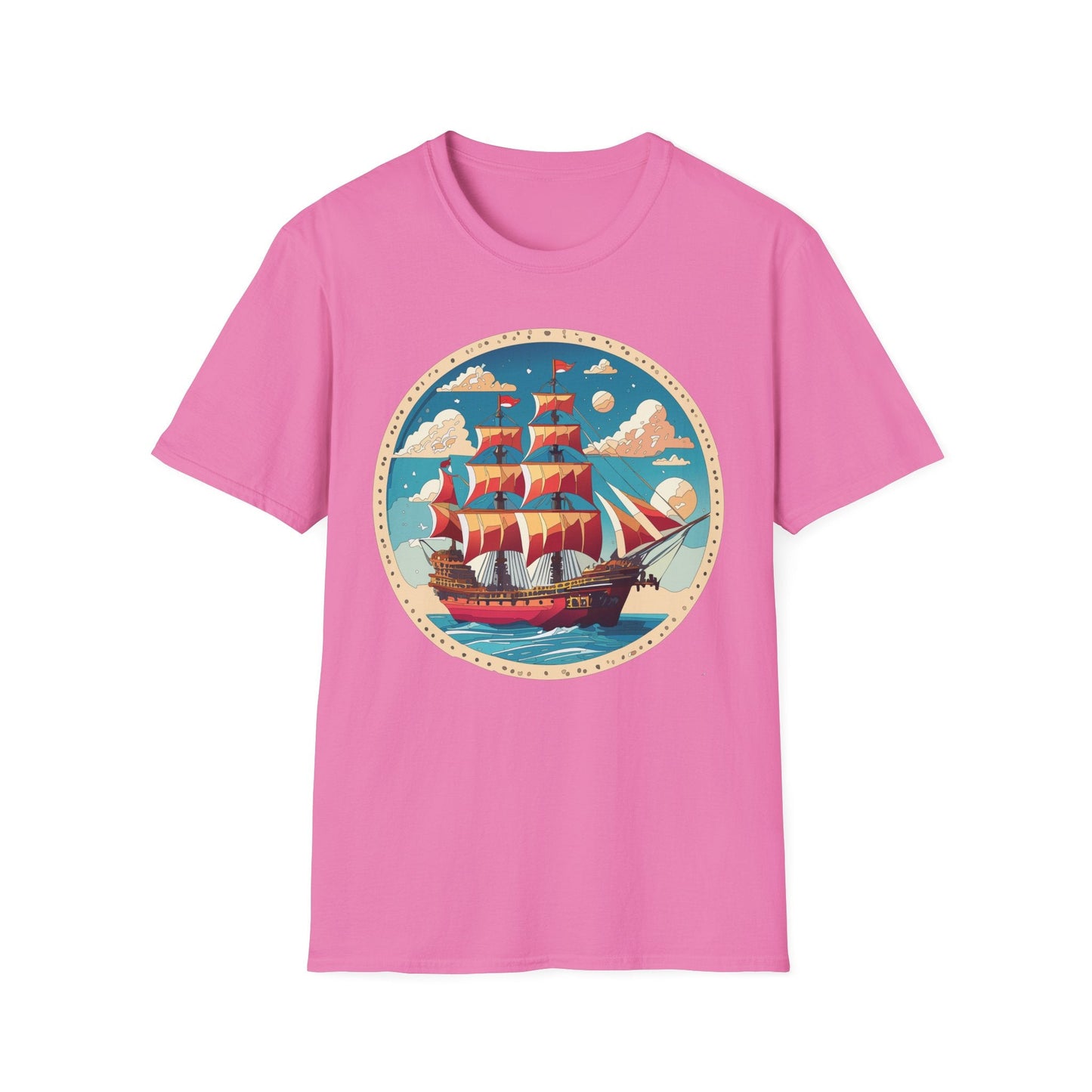 Unisex Ship T Shirts Frigate T Shirts Vessel Tee Shirt Gildan Softstyle 64000 Premium Cotton