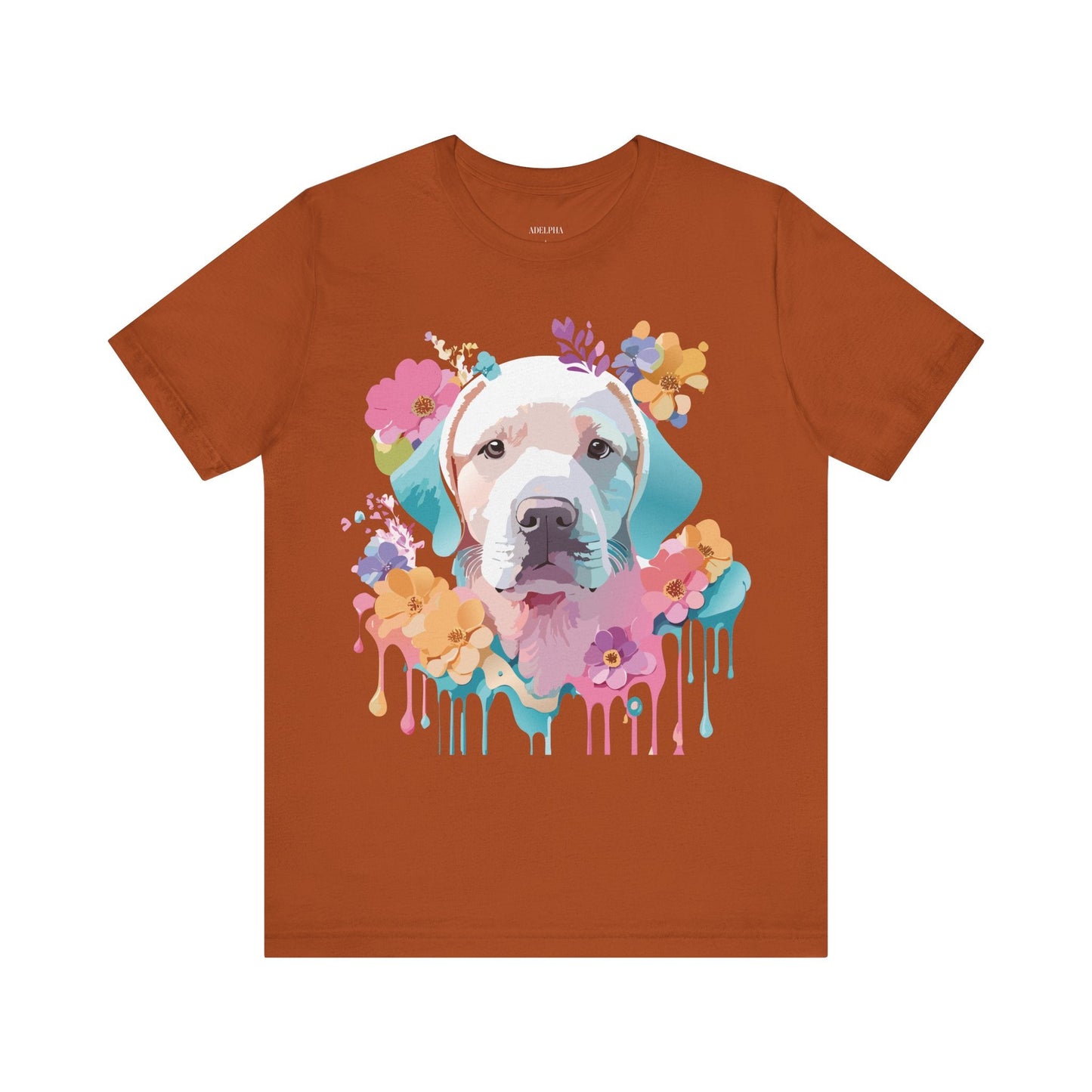 Dog Graphic Tee Unisex Vintage Inspired Art Design Adelpha Short Sleeve Jersey Shirt