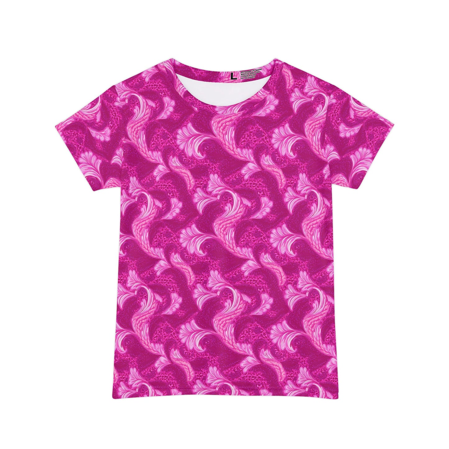 Women Poly Span T-Shirt with Floral Print