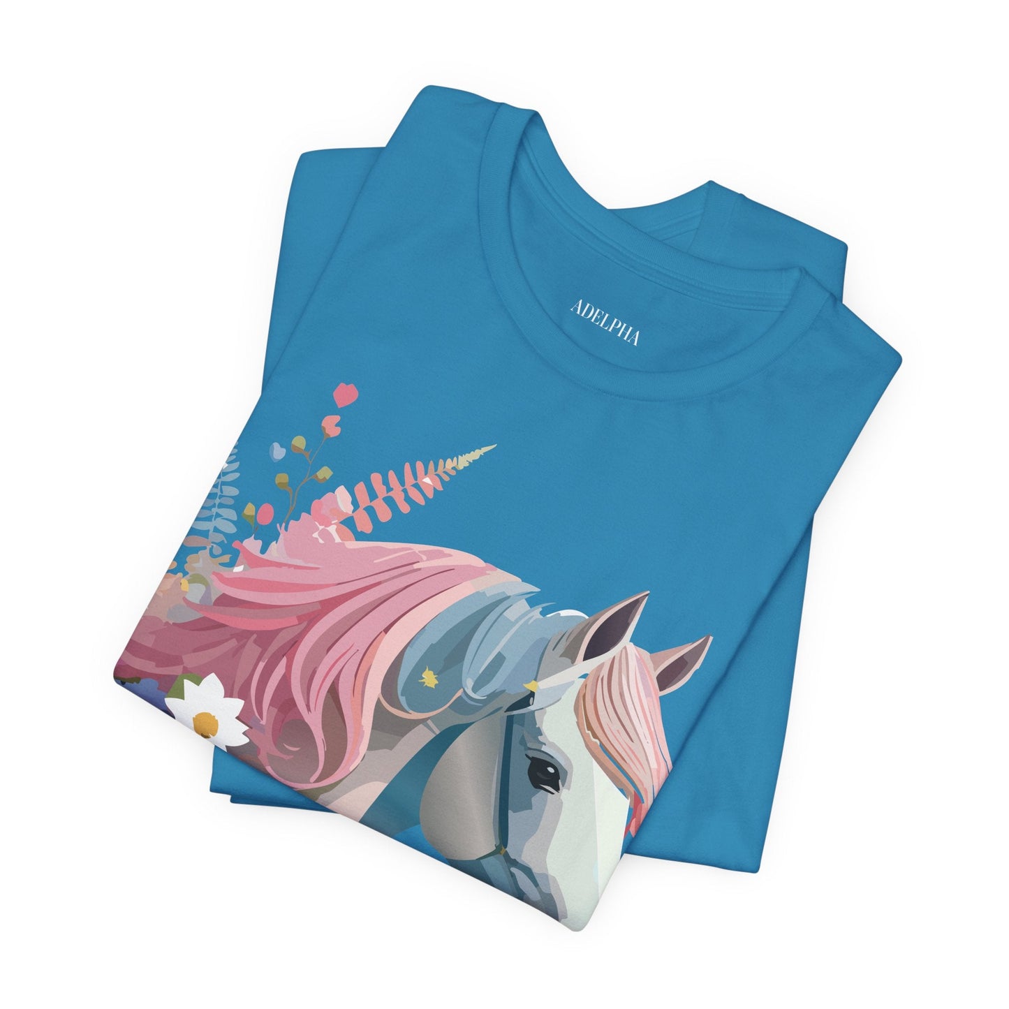 Horse Graphic Unisex 100 Cotton Vintage Animal Art T-Shirt 3