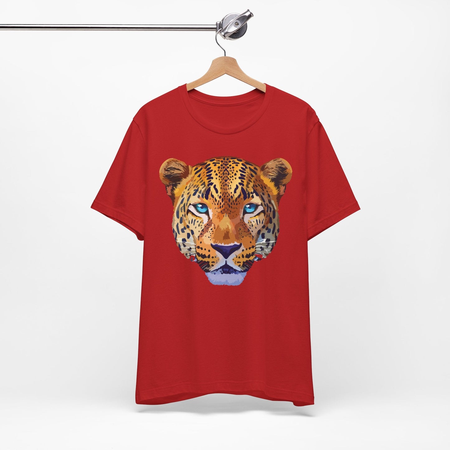 Unisex Animal Print Tee Shirt With Art Design Wild Animals Graphic Tee For Everyday Wear