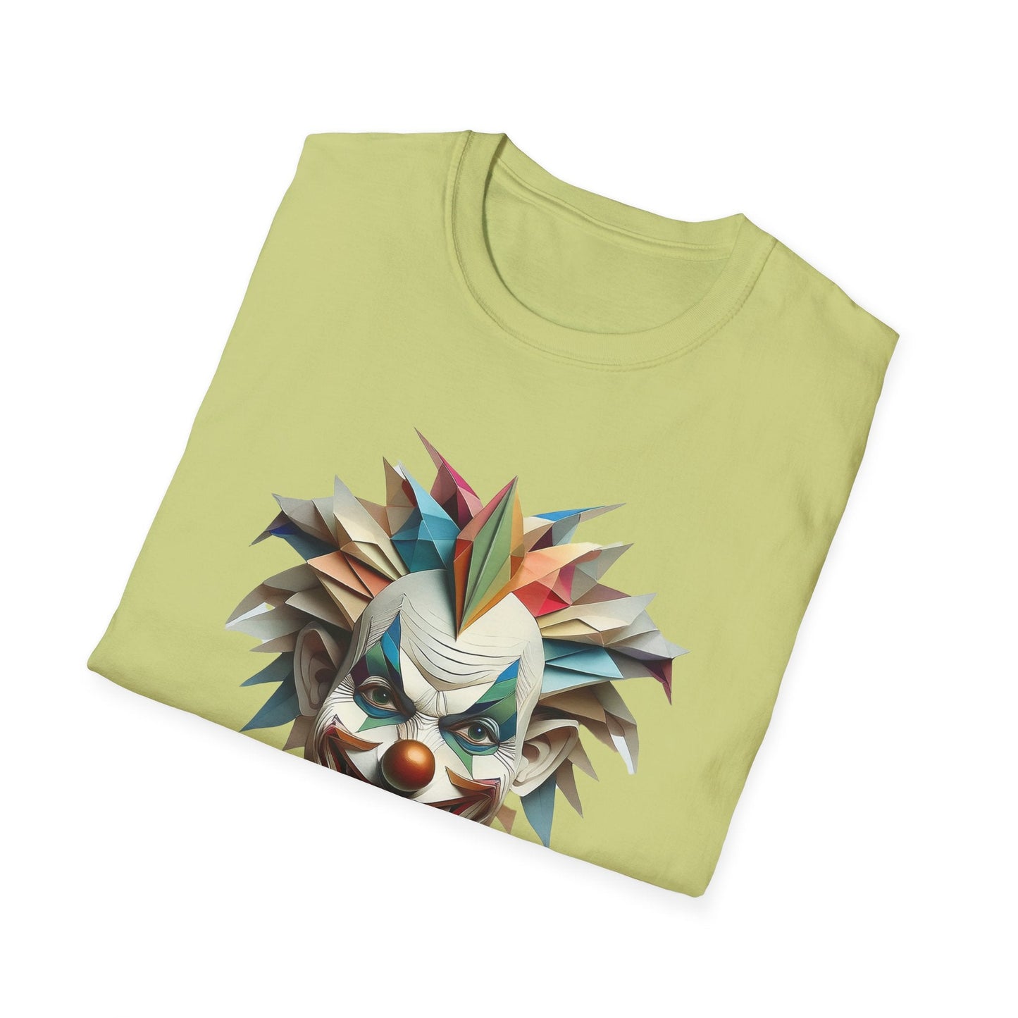 Clown Shirt Unisex Funny Circus Tee Gildan Softstyle 64000 Short Sleeve Cotton Tee