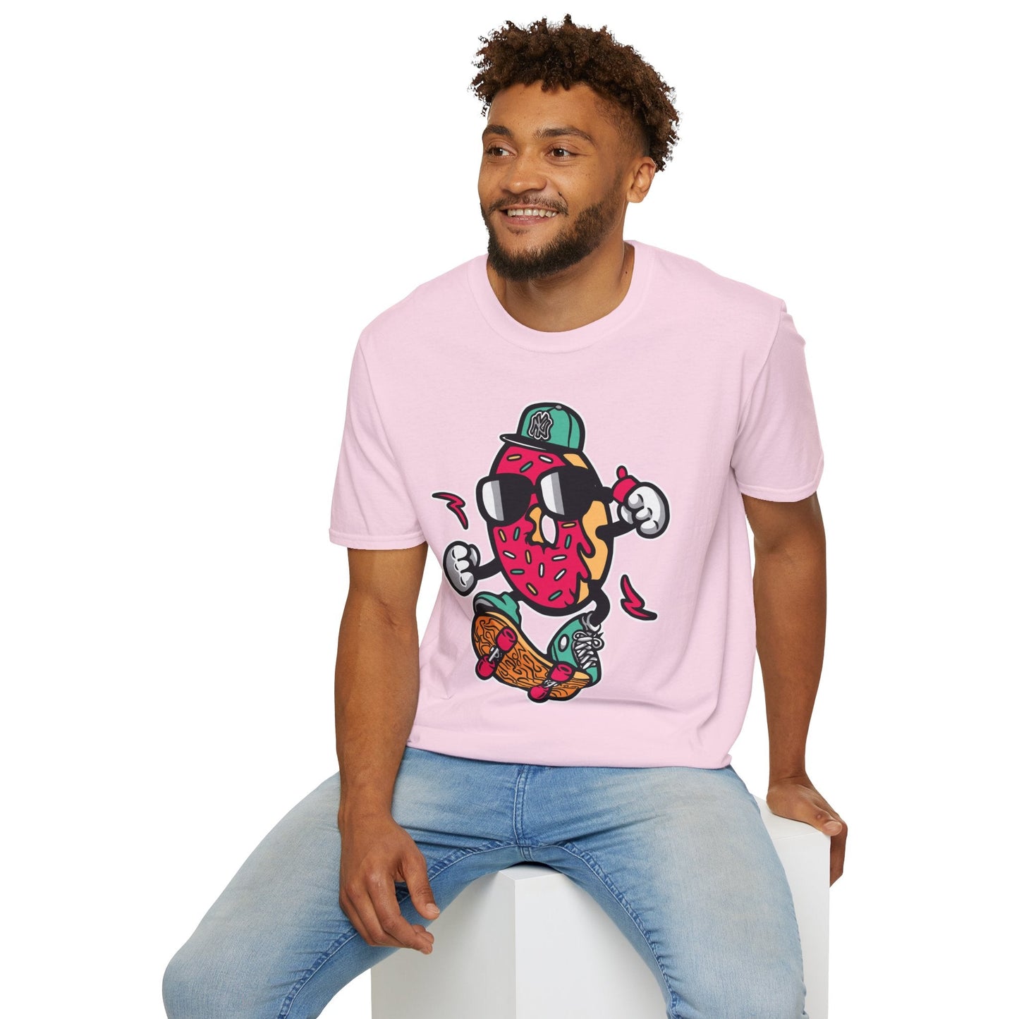 Cartoon T Shirt Animation Tee Funny Art Graphic Shirt Unisex Gildan Softstyle 64000