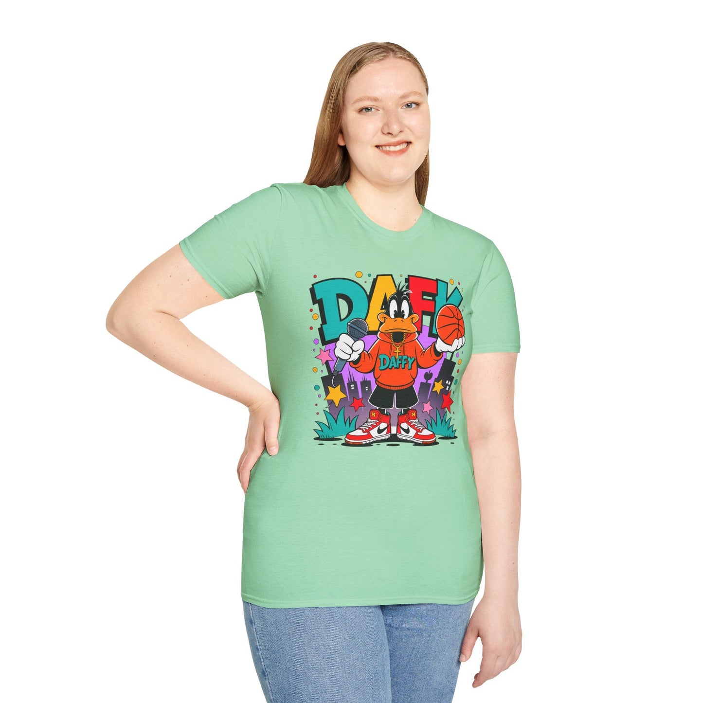 Funny Animals Cartoon T Shirt Unisex Graphic Tee Animation Shirt Softstyle Cotton