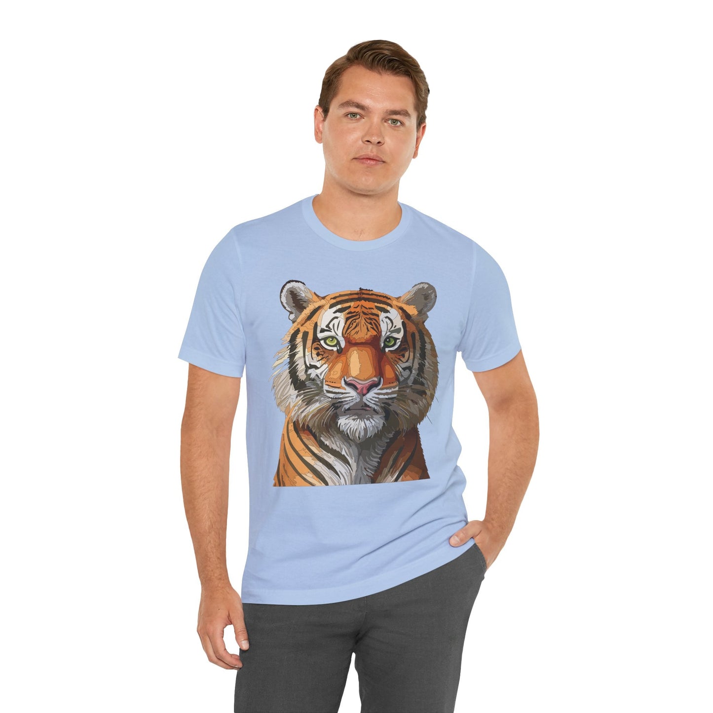 Unisex Animal Art Design Tee Shirt Wild Animals Graphic Tee Softstyle Gildan 64000