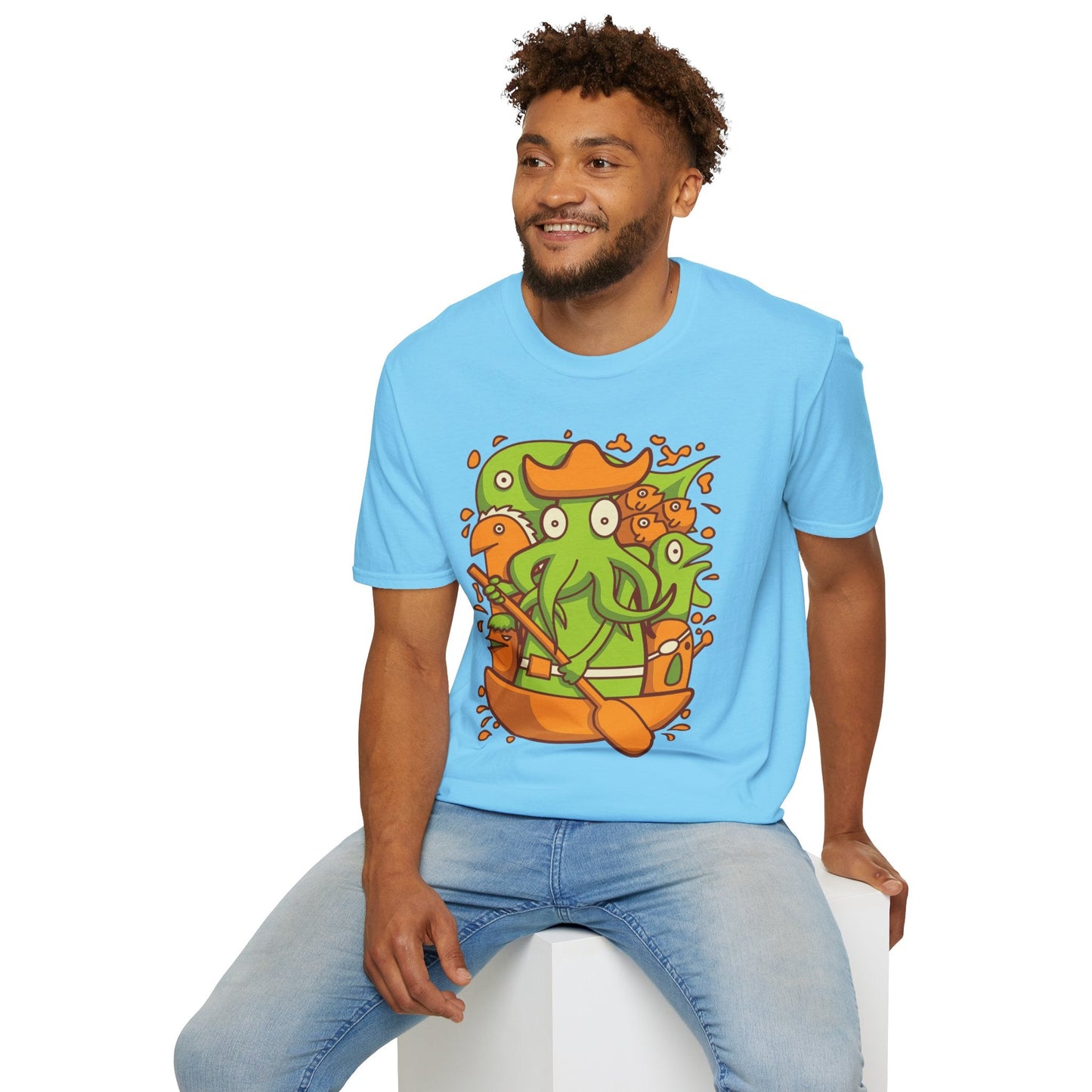 Cartoon T Shirt Animation T Shirt Funny Tee Shirt Unisex Gildan Softstyle Cotton 64000