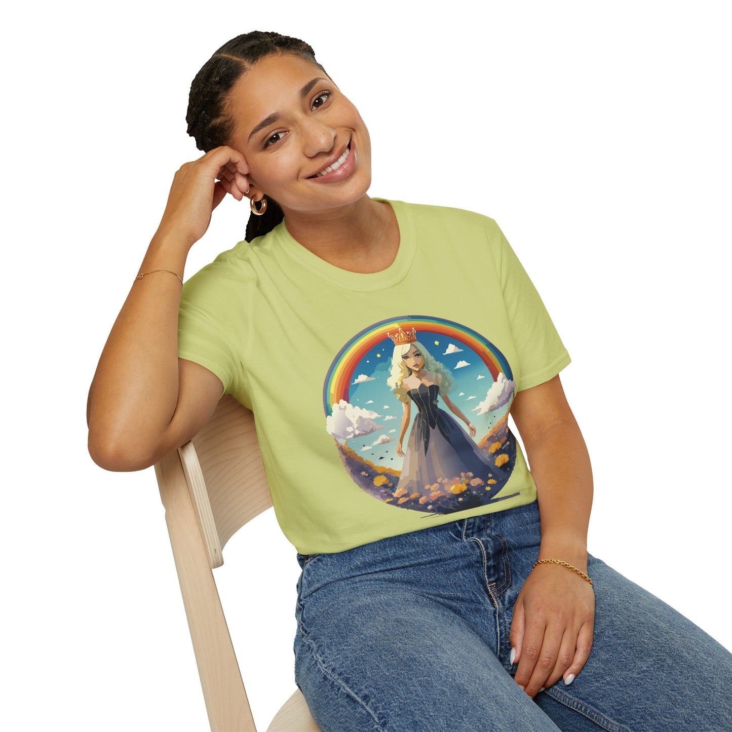 Womens Graphic T Shirt Art Design Tee 100 Percent Cotton Short Sleeve Softstyle Unisex