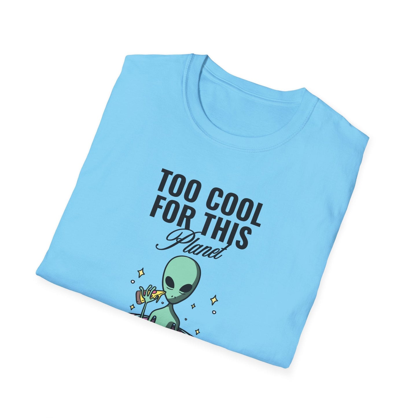 Alien UFO TShirt  Too Cool For This Planet Graphic Tee