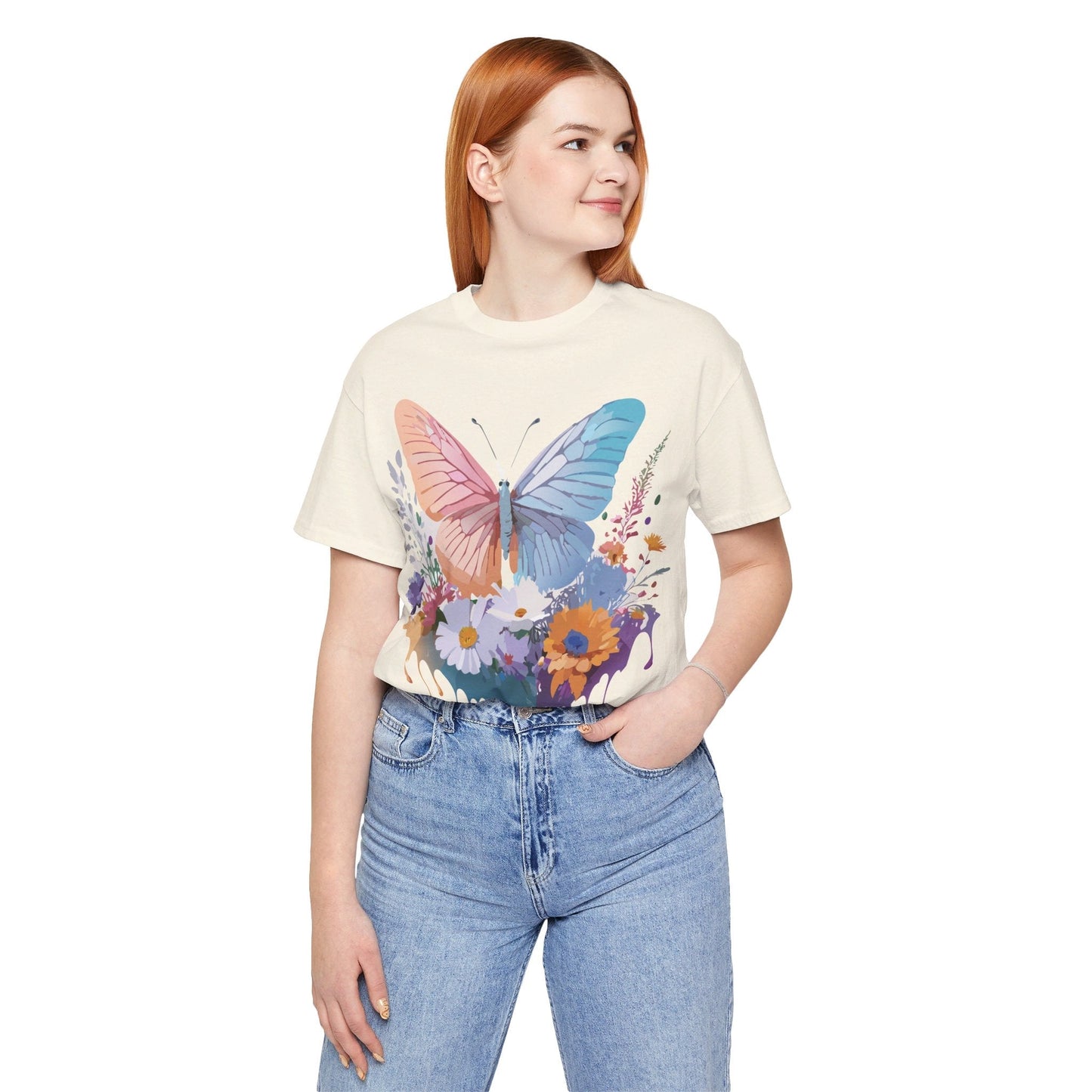 Butterfly Graphic T Shirt Unisex Adelpha Artwork Tee Vintage Style