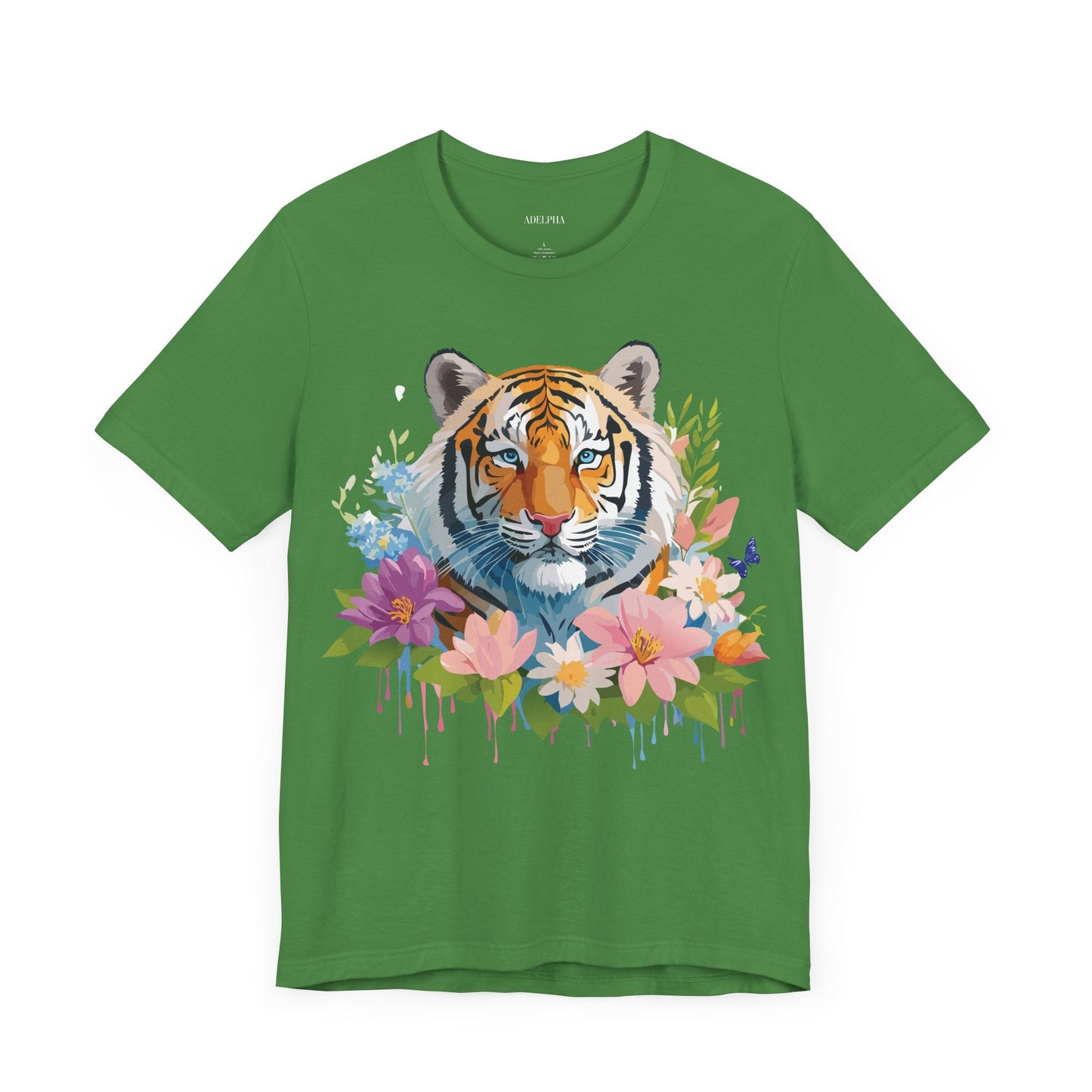 Tiger Graphic Tee Unisex Vintage Inspired Shirt By Adelpha Premium Short Sleeve Edition