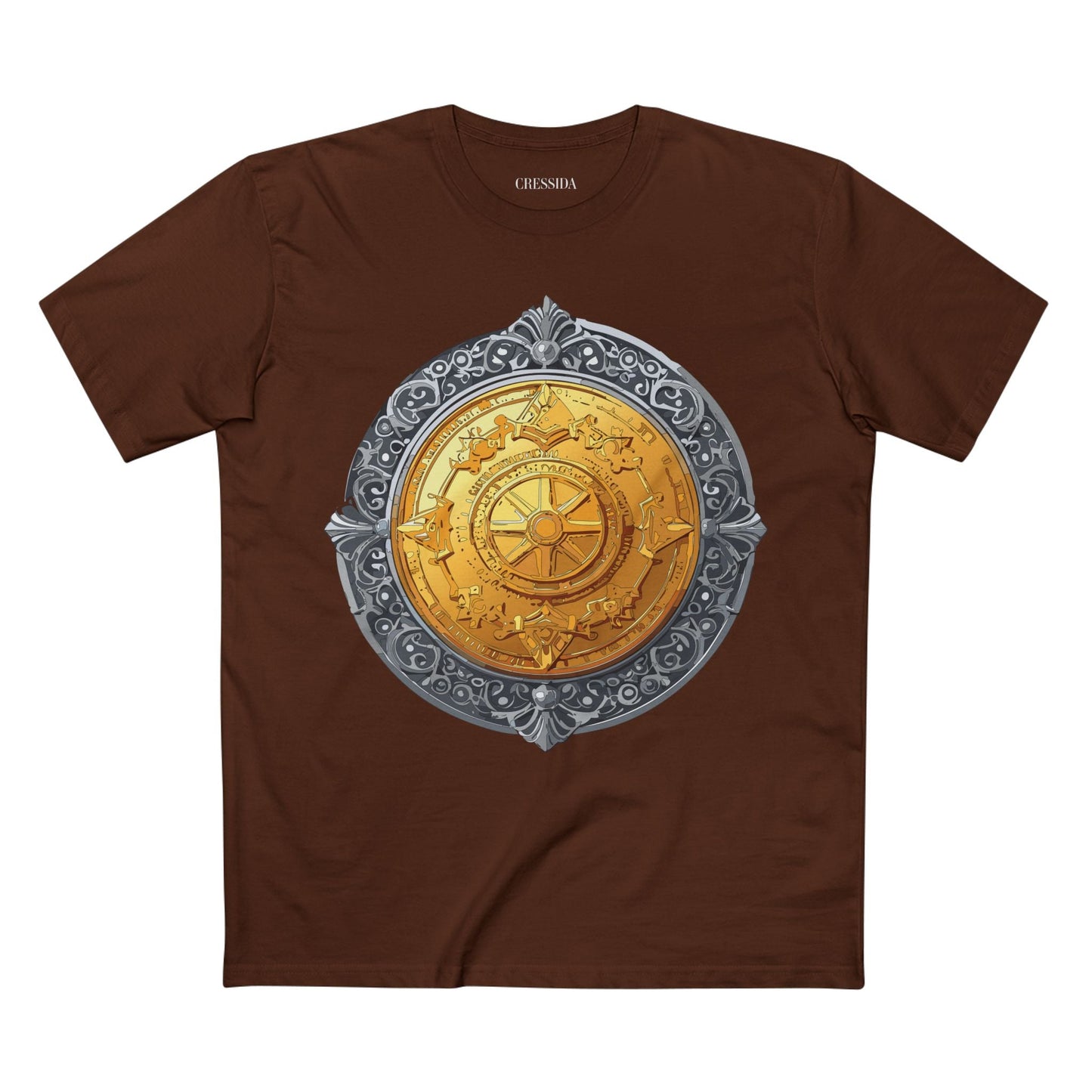Antique Gold Coin Graphic Design T-Shirt Unisex 100 Cotton With Golden Print Artwork Tee 10
