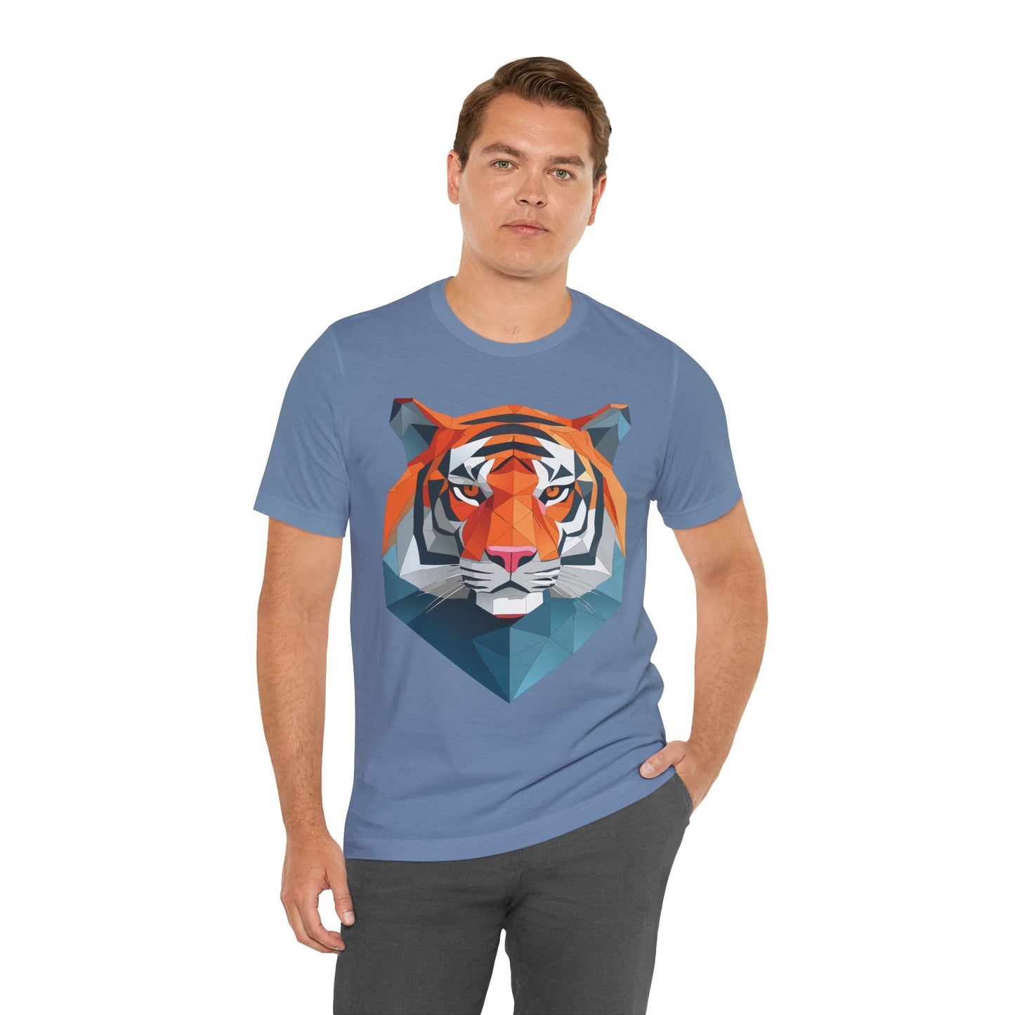 Unisex Animal Artwork Tee Shirt With Wild Animals Design For Everyday Wear And Comfort