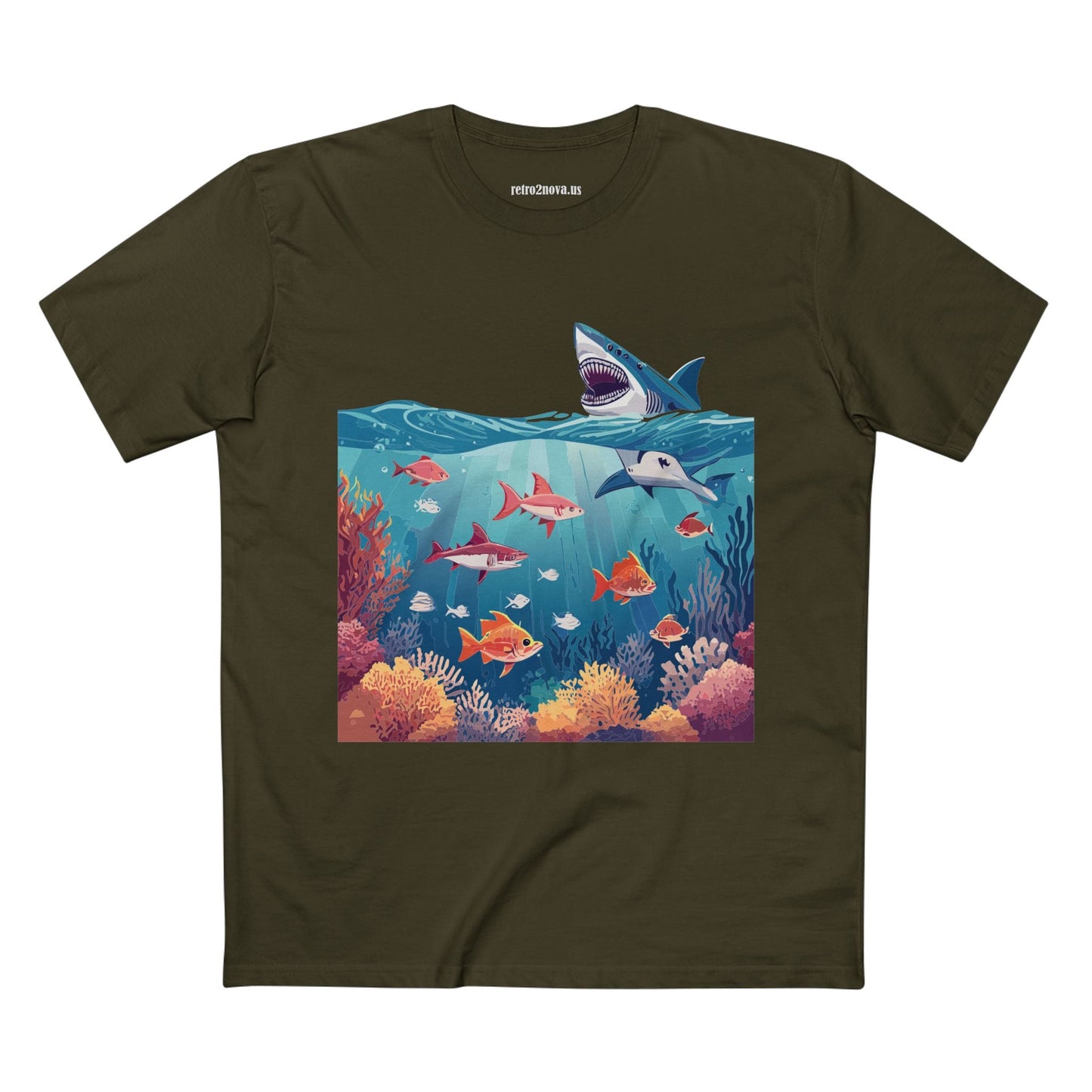 Ocean Pacific OP 8 Unisex Premium Cotton Tee With Original Art Design By Retro2Nova