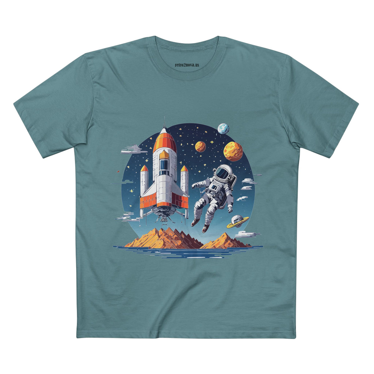 Cosmos Astronaut Graphic Tee Staple Unisex 100 Cotton Tee Shirt - CS-44