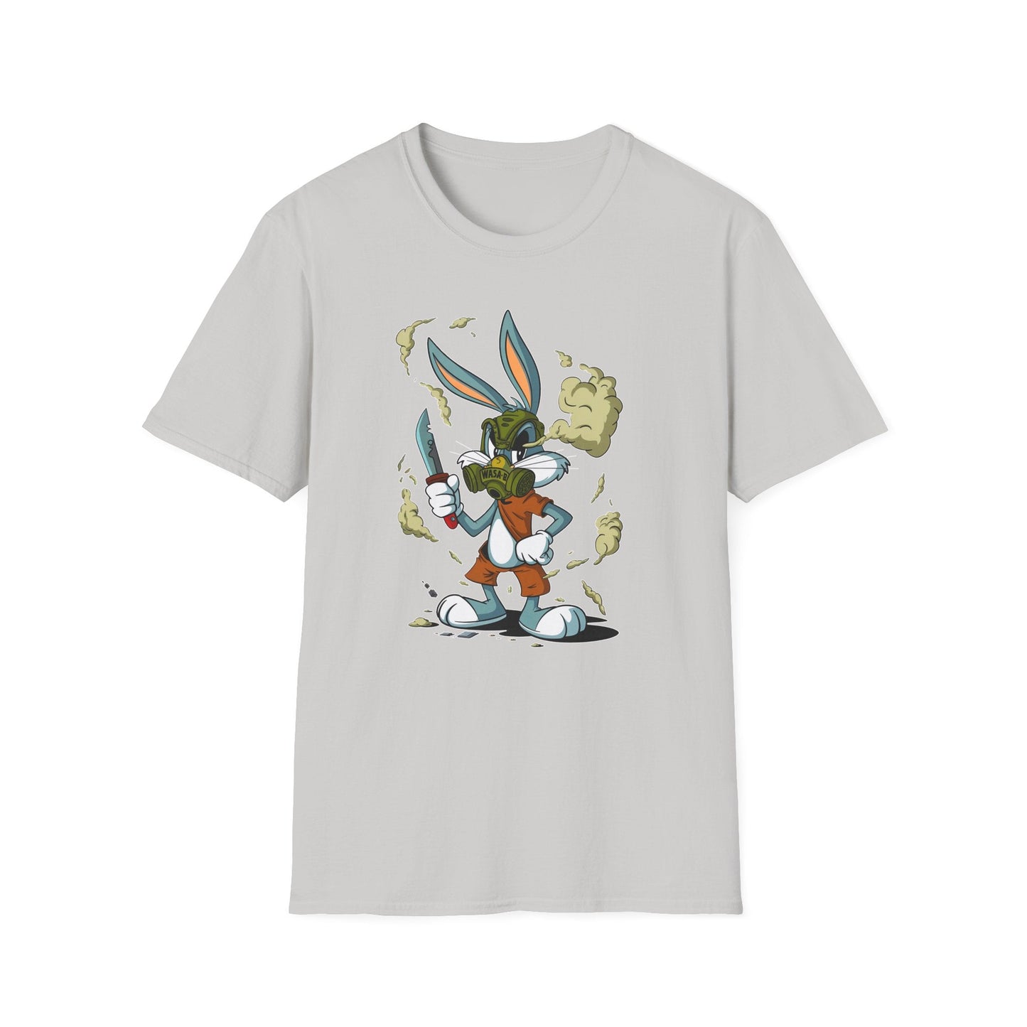 Bugs Bunny T Shirt Unisex Cartoon Graphic Tee Softstyle Gildan 64000 Short Sleeve