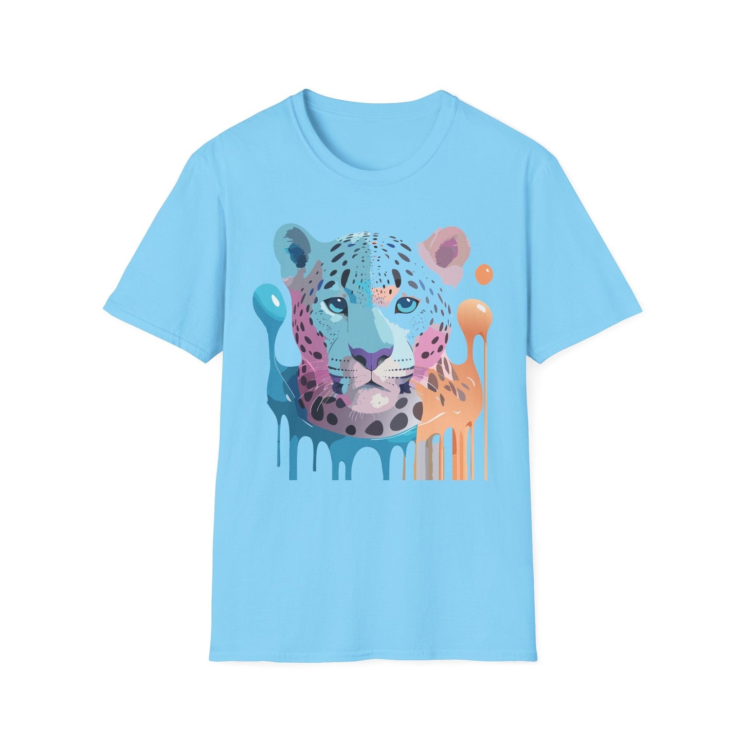 Unisex Cheetah Shirt Gildan Softstyle 64000 Short Sleeve Tee