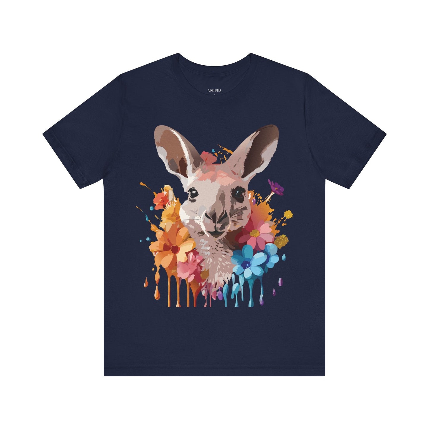 Kangaroo Graphic T Shirt Unisex Adelpha Art Design Vintage Inspired Tee With Original Artwork