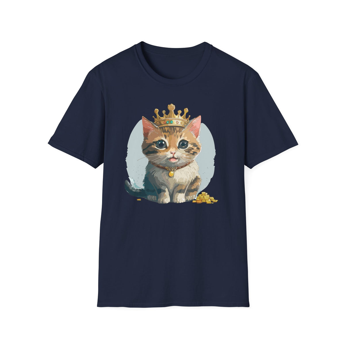 Queen Cat crown kitten shirt | Cat Illustration T-Shirt