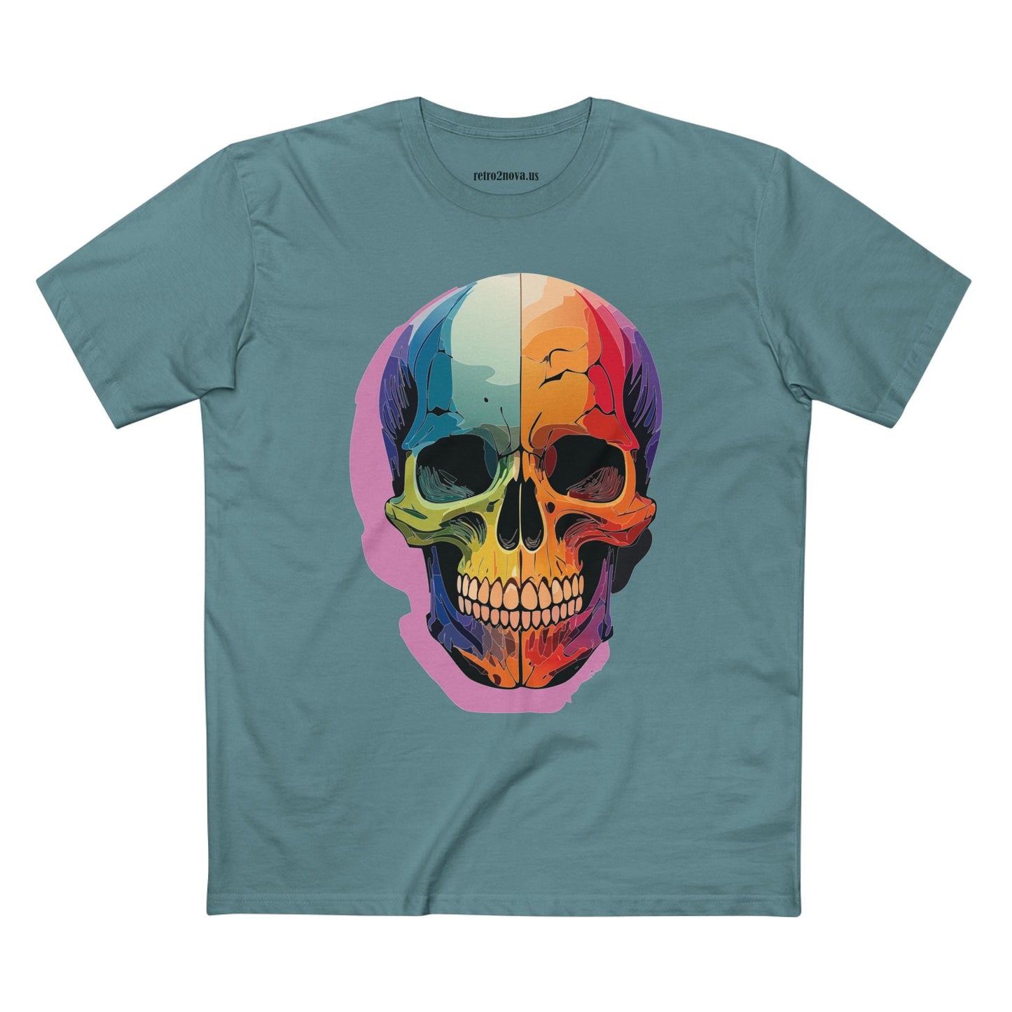 Skull Shirt Unisex Skeleton Tee Premium Cotton With Original Art Design Retro2Nova Collection