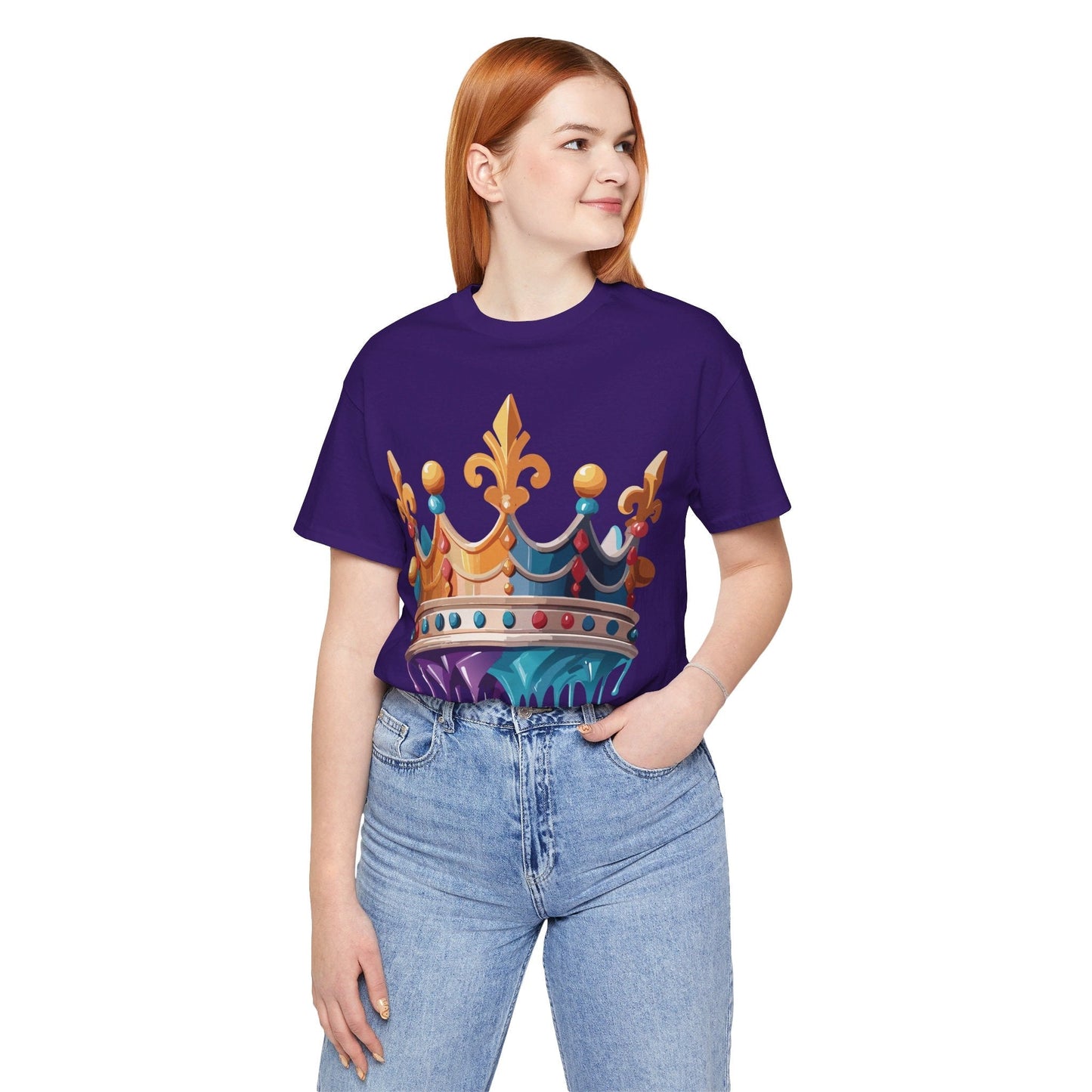 Adelpha Crown Graphic Tee Unisex Vintage Inspired Art Design Short Sleeve Shirt