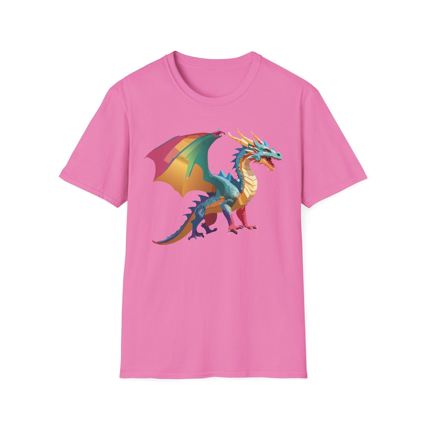 Dragon T Shirt Unisex Dragon Shirt Animal Design Tee Softstyle 100 Percent Ring Spun Cotton