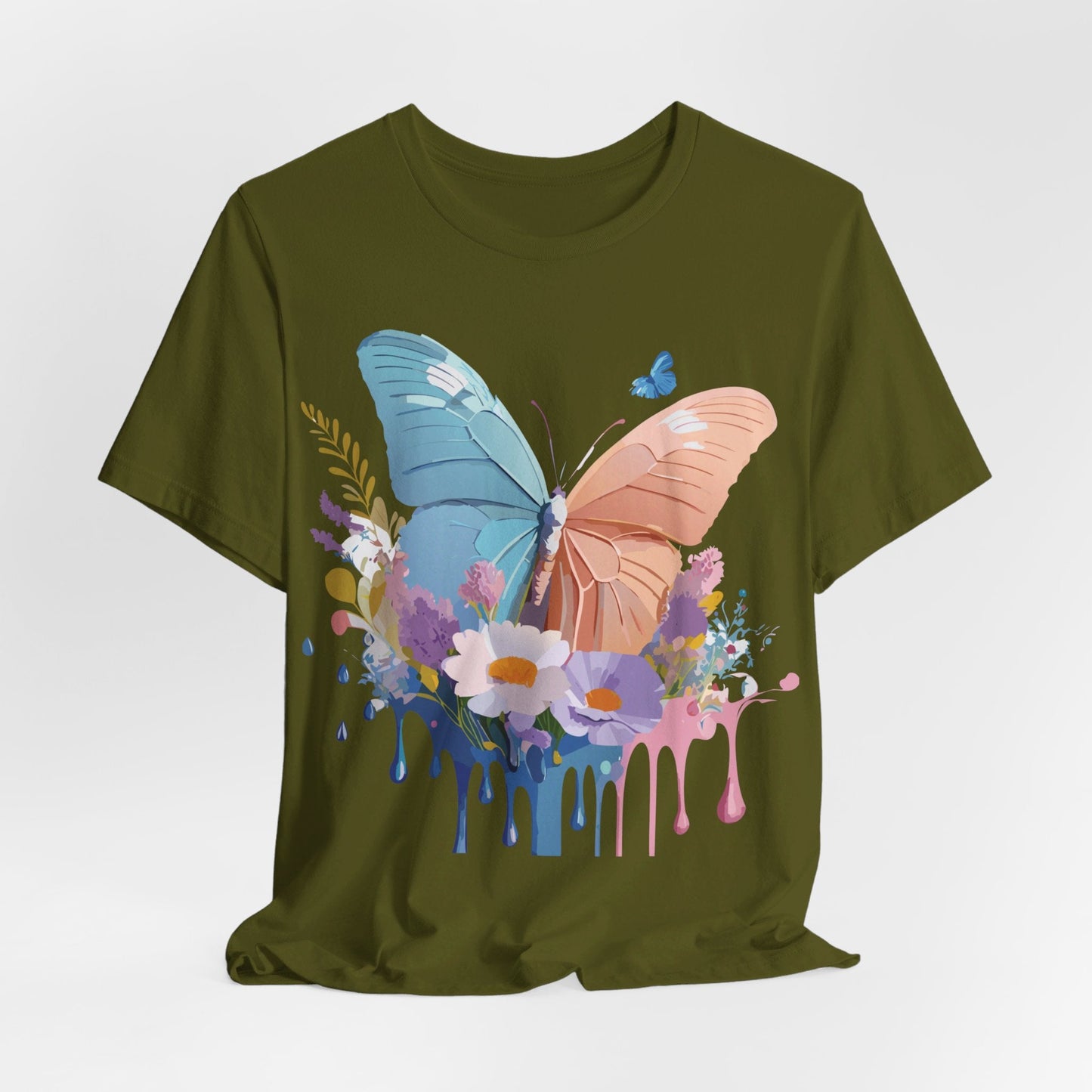 Butterfly Graphic Tee Adelpha Unisex Short Sleeve Art Design