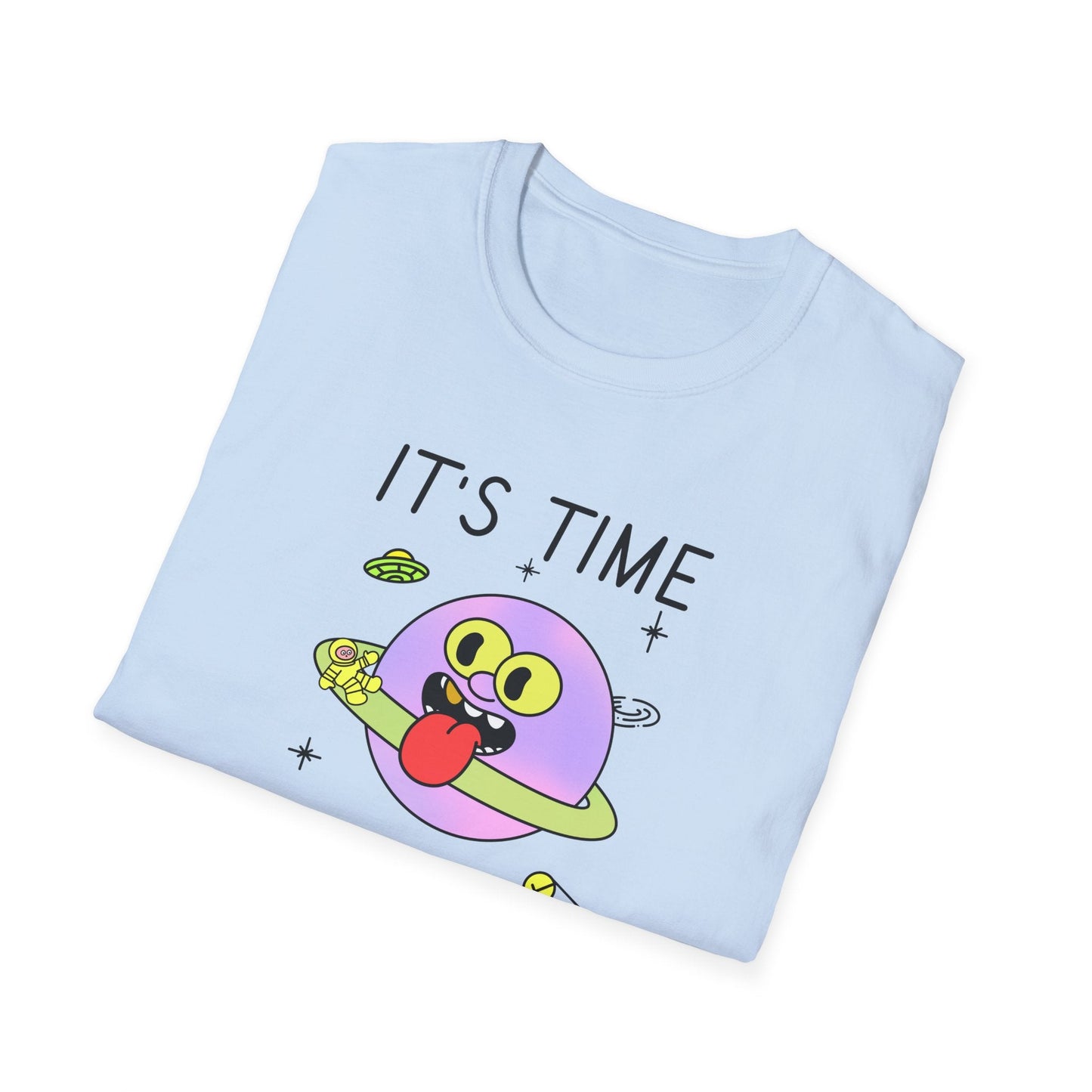 Snack Time Alien TShirt Time For My Favorite Snack Unisex Cotton Cute Space Graphic Tee
