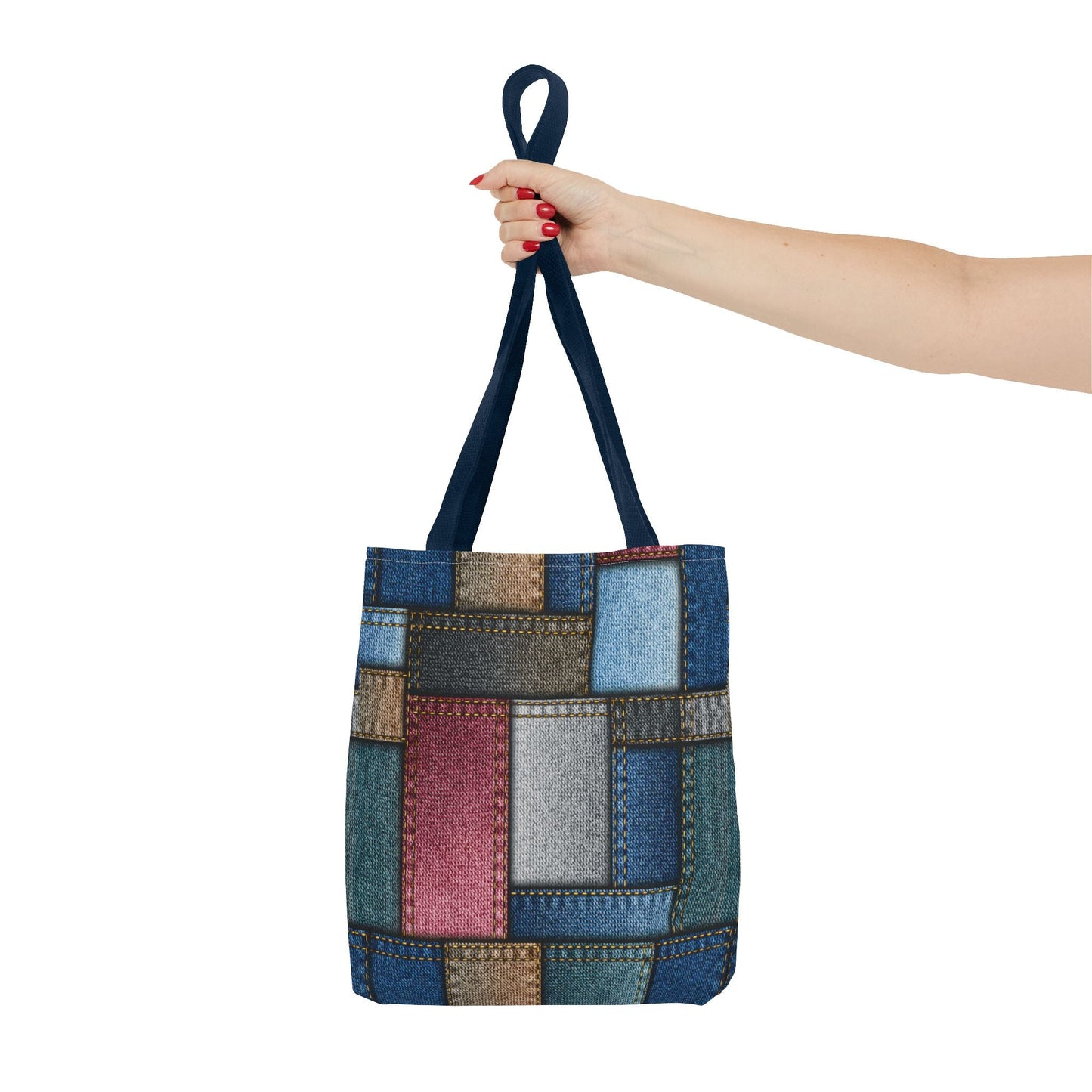 Denim Canvas Bag, Tote Bag Denim Printify