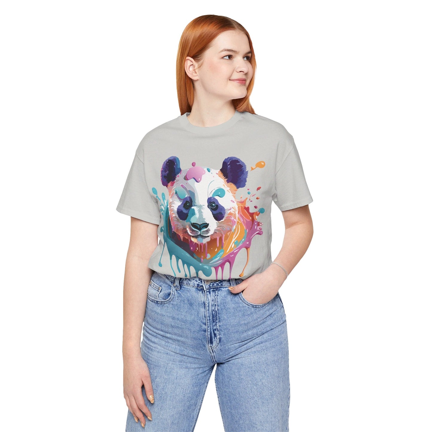 Panda Graphic Tee Unisex Vintage Inspired Art Design By Adelpha Premium Jersey Short Sleeve