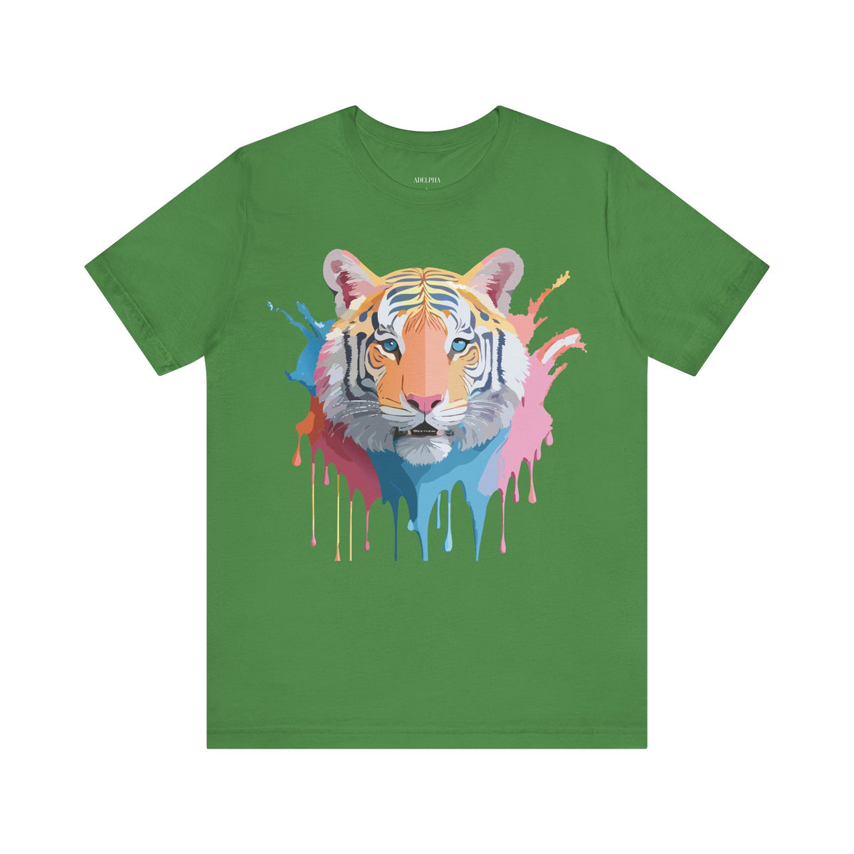 Tiger Graphic Unisex Cotton Bella+Canvas Tee with Art Animal Design e58