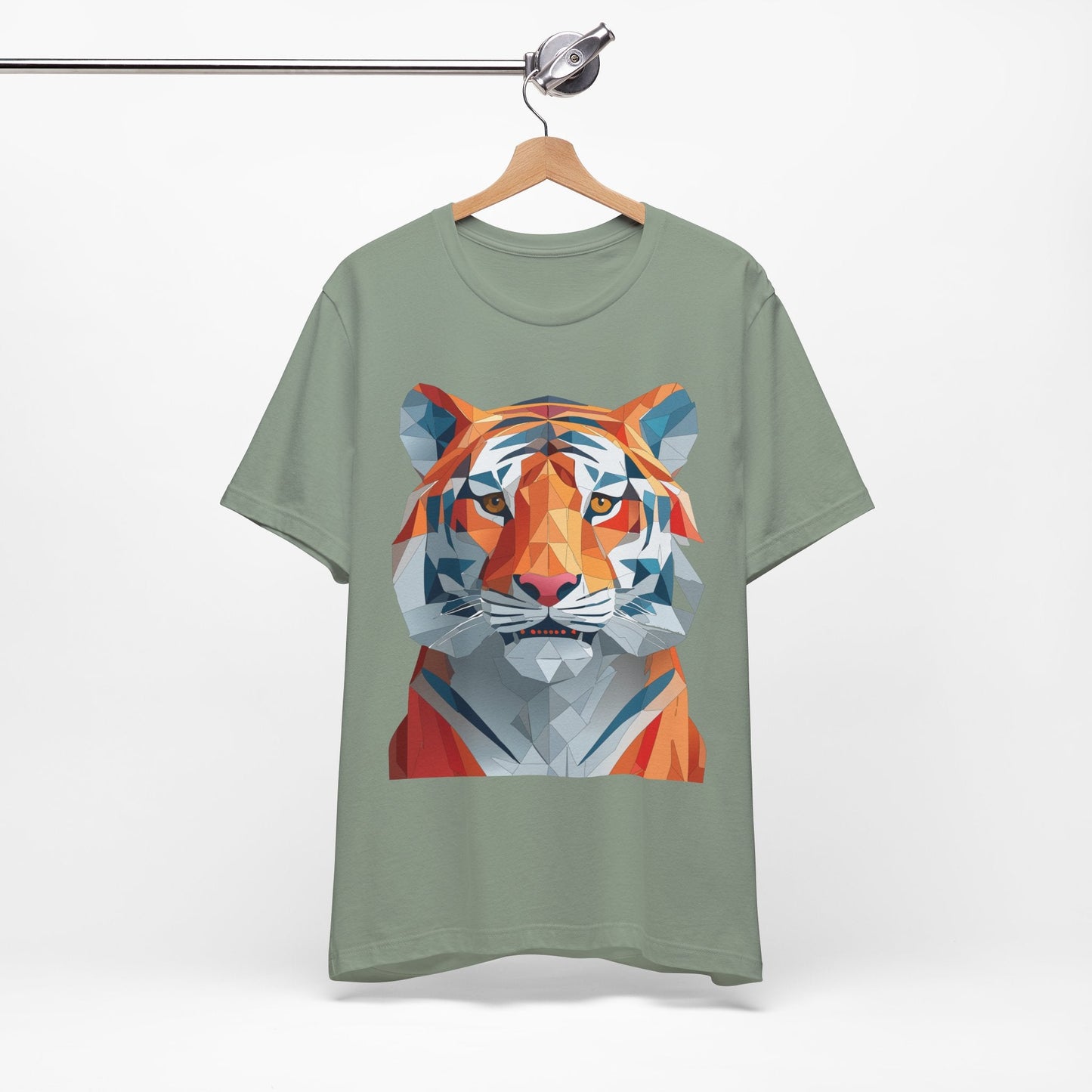 Unisex Animal Shirt With Art Design And Wildlife Theme Short Sleeve Tee For Everyday Wear