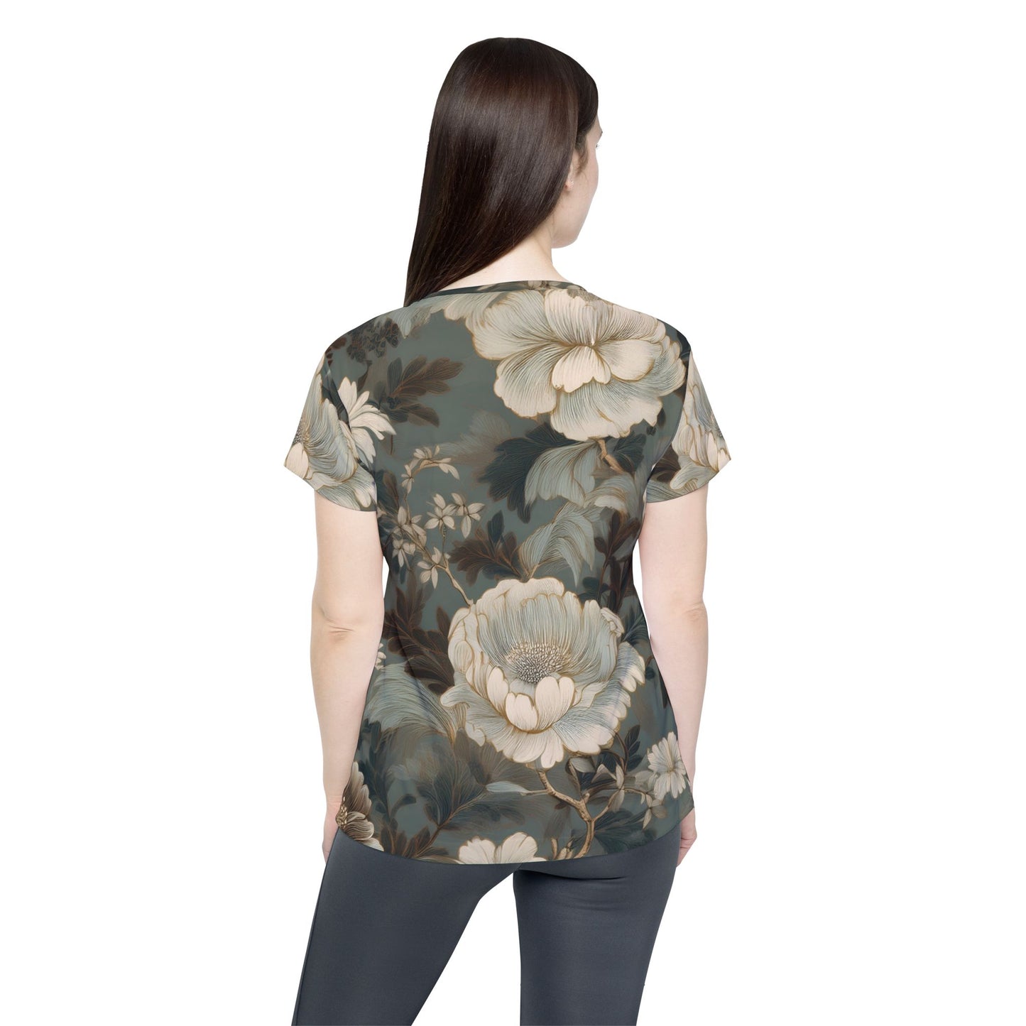 Women Poly T-Shirt with Floral Print