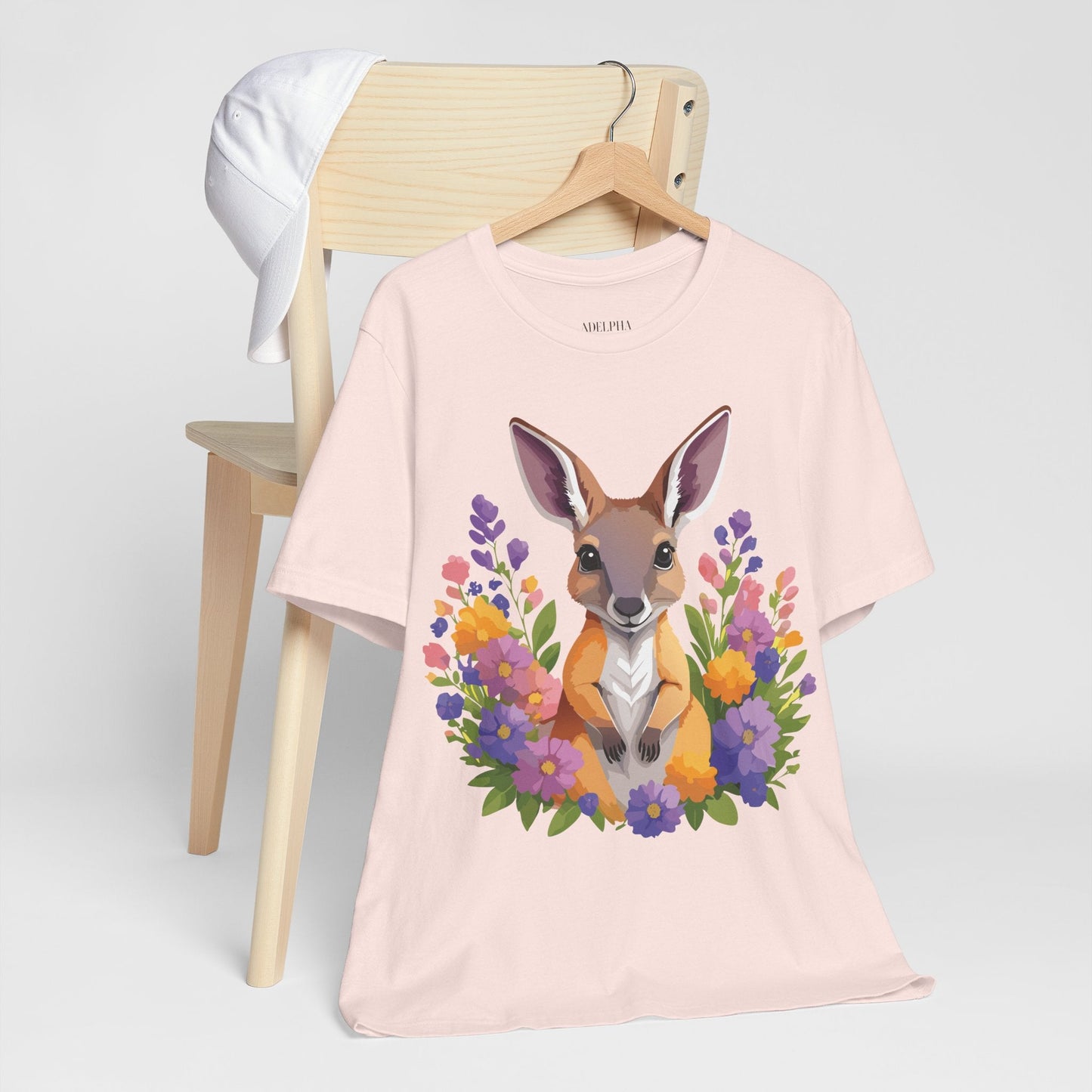 Adelpha Unisex Vintage Inspired Graphic Tee With Original Art Design Short Sleeve