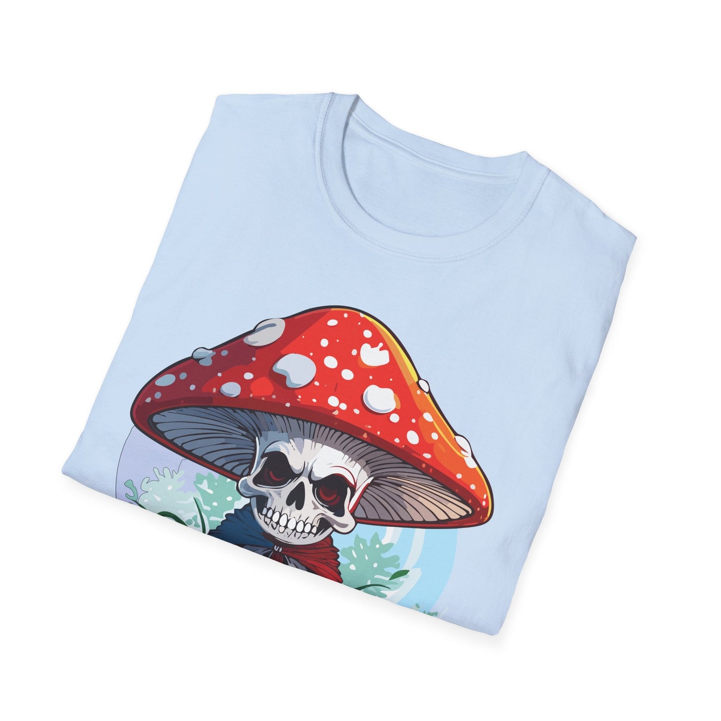 Funny Mashroom Graphic Unisex Softstyle Cotton With Cartoon Illustration Design 15