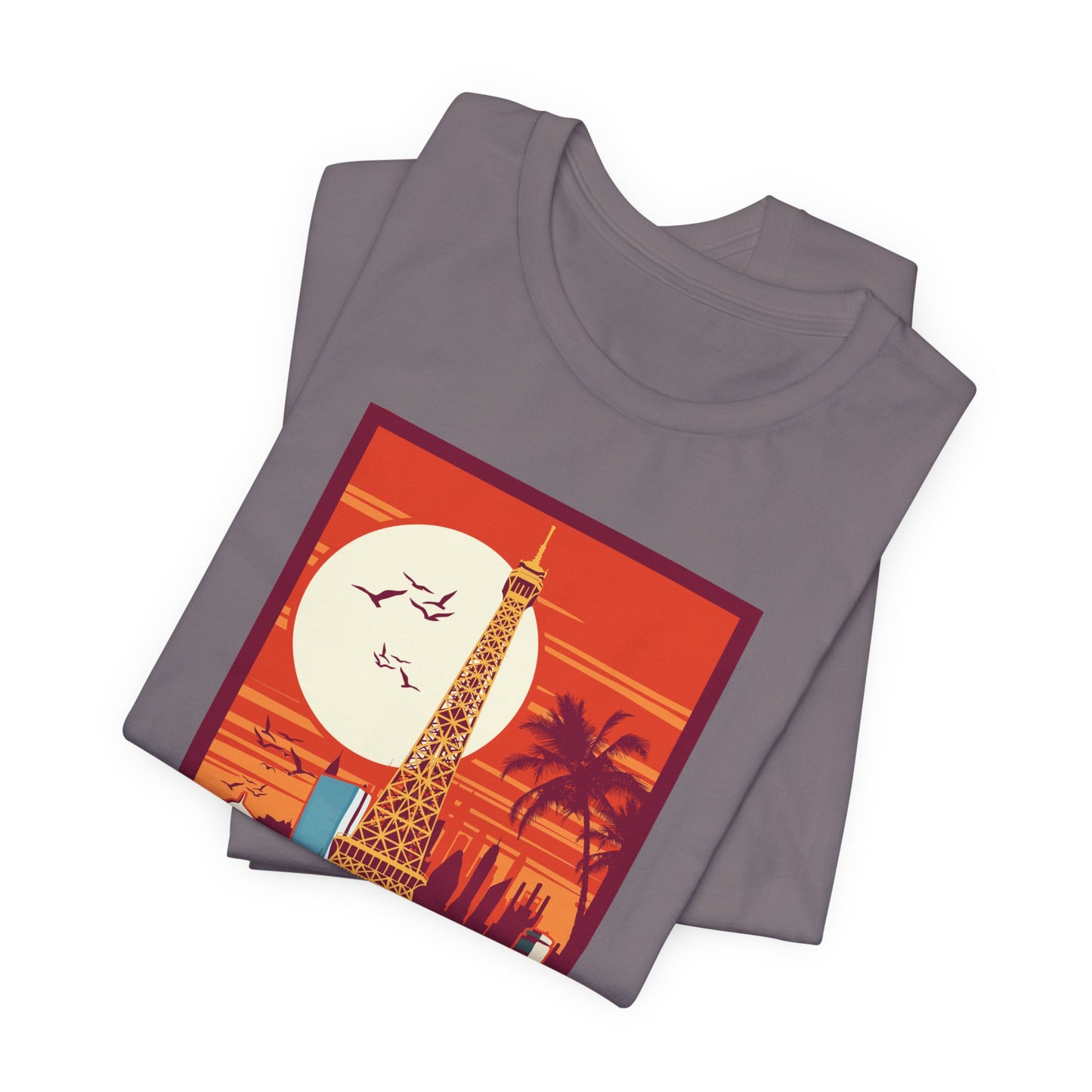 Retro Poster Paris Graphic Design Tee, Paris Shirt, Vintage Tees, Art Design T-Shirt, Graphic Tee, Retro Art Shirts