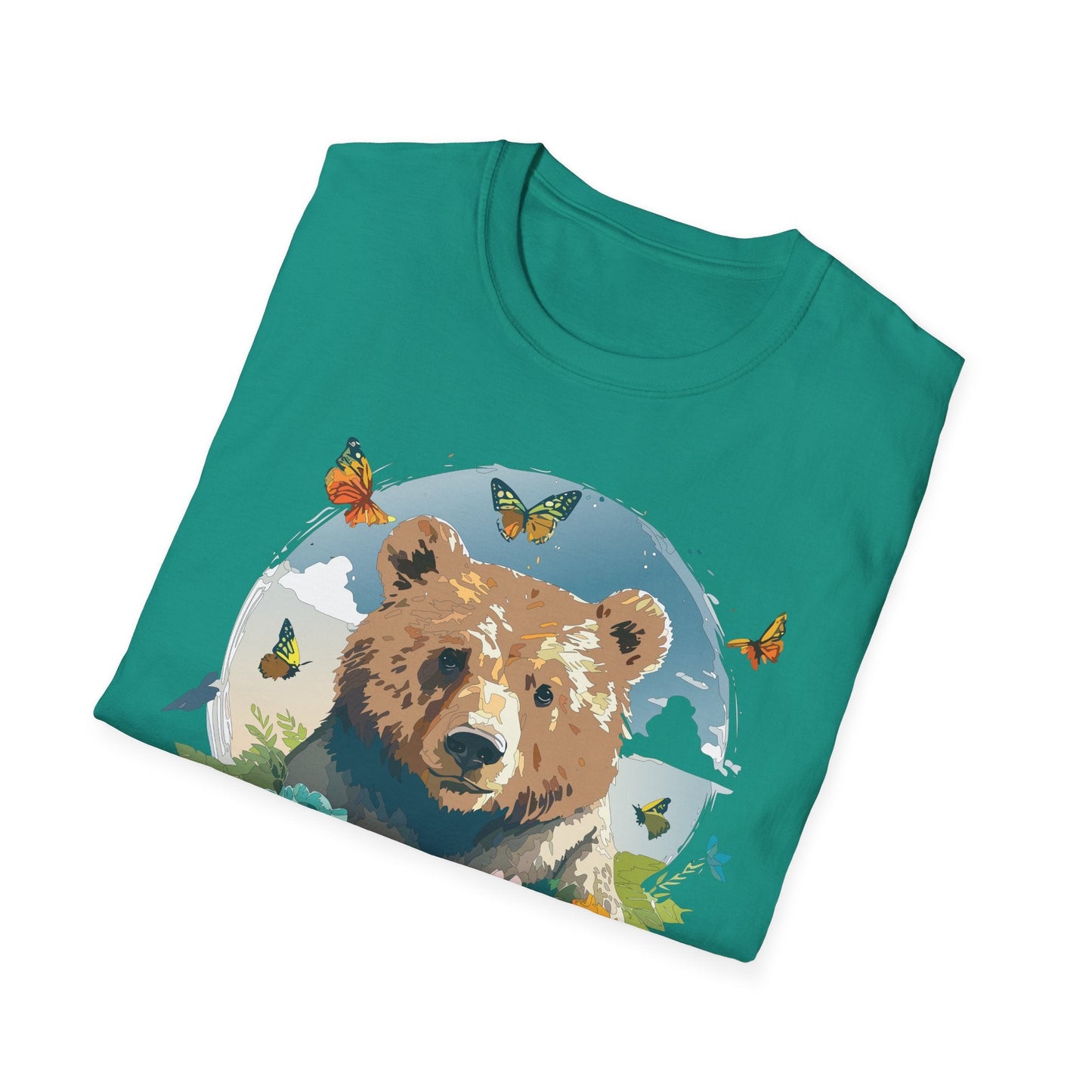 Bear T Shirt Unisex Teddy Bear Tee Softstyle 64000 Ring Spun Cotton Tee Lightweight Breathable