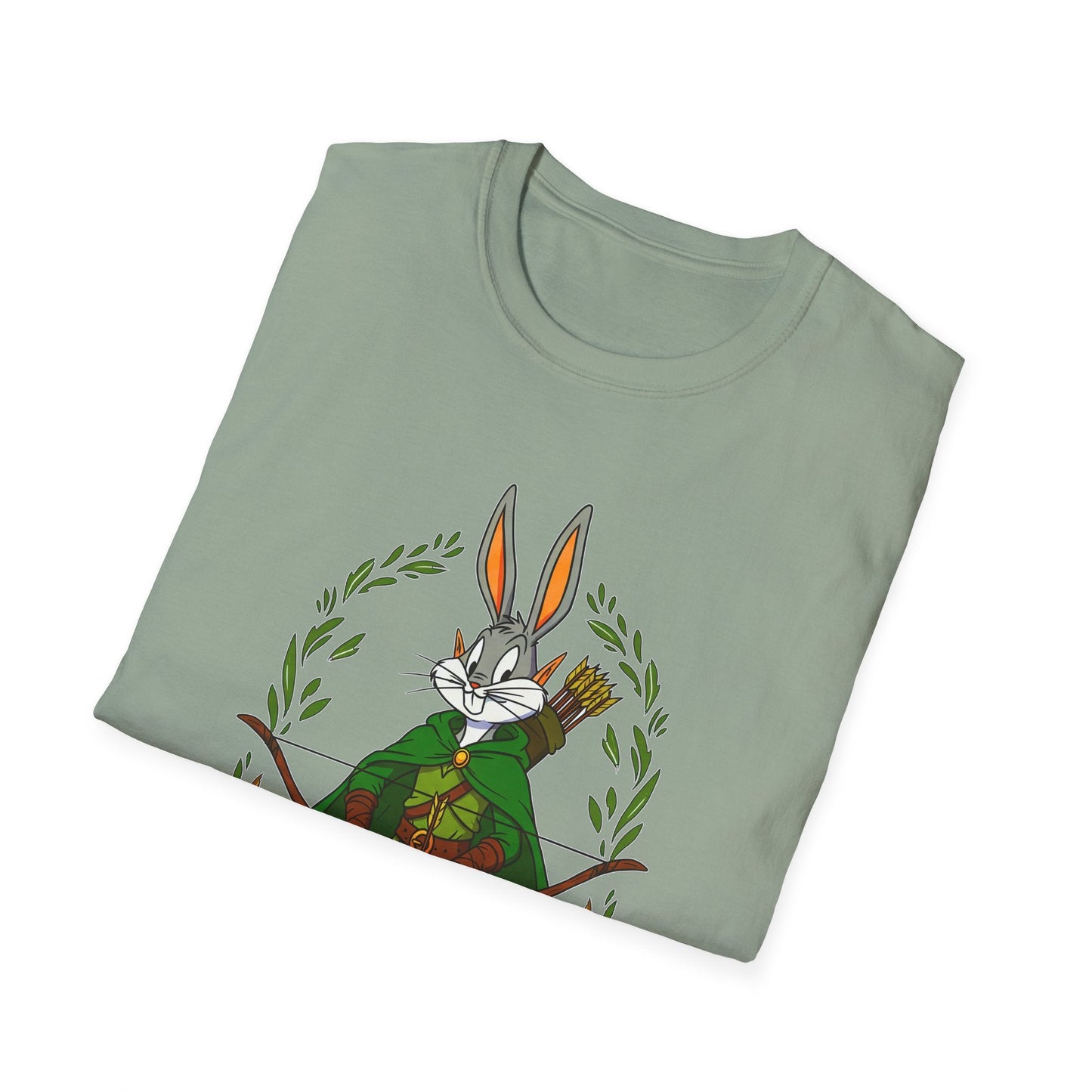 Cartoon Bunny Graphic Unisex Cotton Animal Animation Artwork Design Tee 46