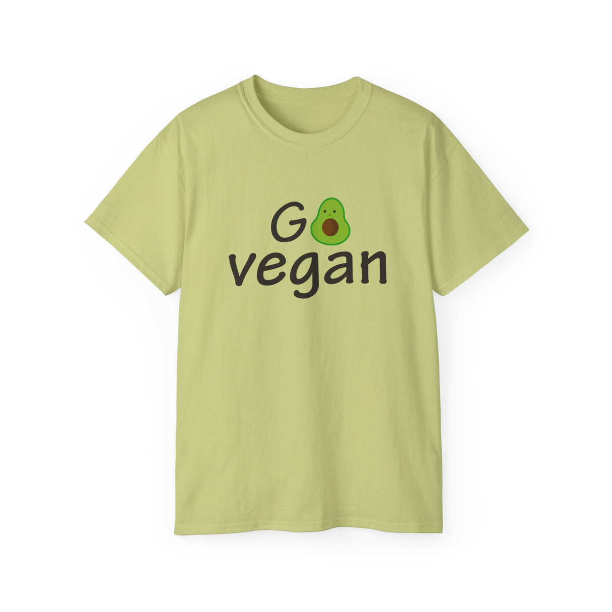 Go Vegan avocado graphic T-Shirt | plant based tee