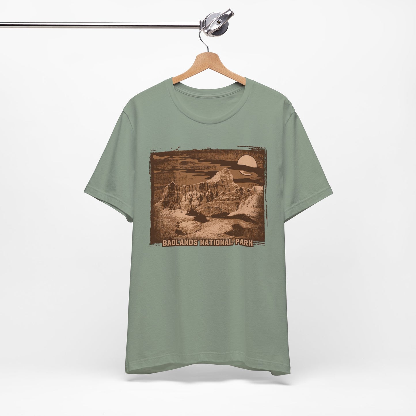 Badlands Retro Poster Graphic Design Tee, Badlands Shirt, Vintage Tees, Art Design T-Shirt, Graphic Tee, Retro Art Shirts